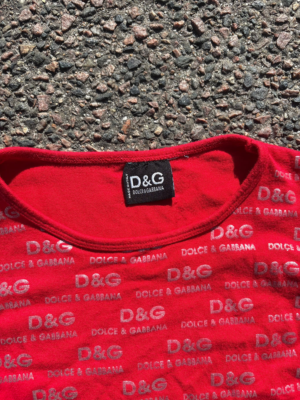 2000s Dolce & Gabbana baby gee red