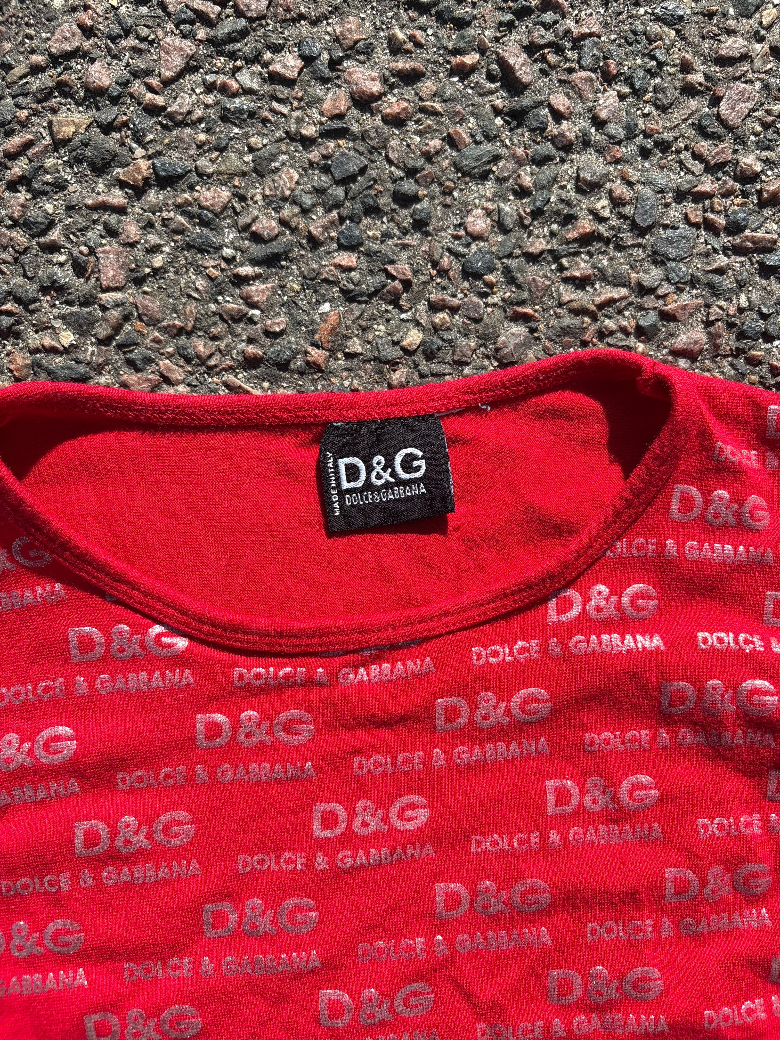 2000s Dolce & Gabbana baby gee red