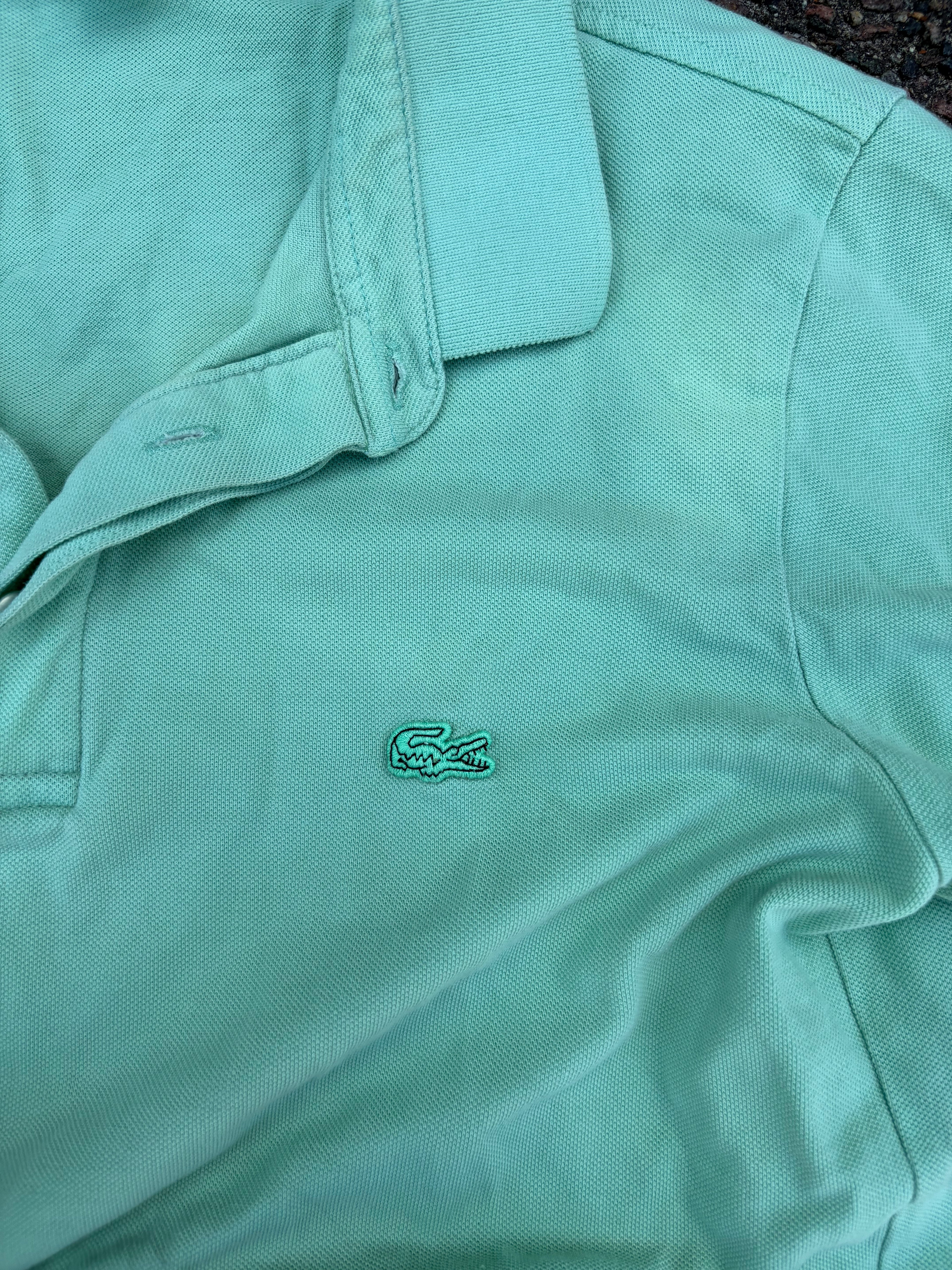 Vintage Mint green Lacoste slim fit polo
