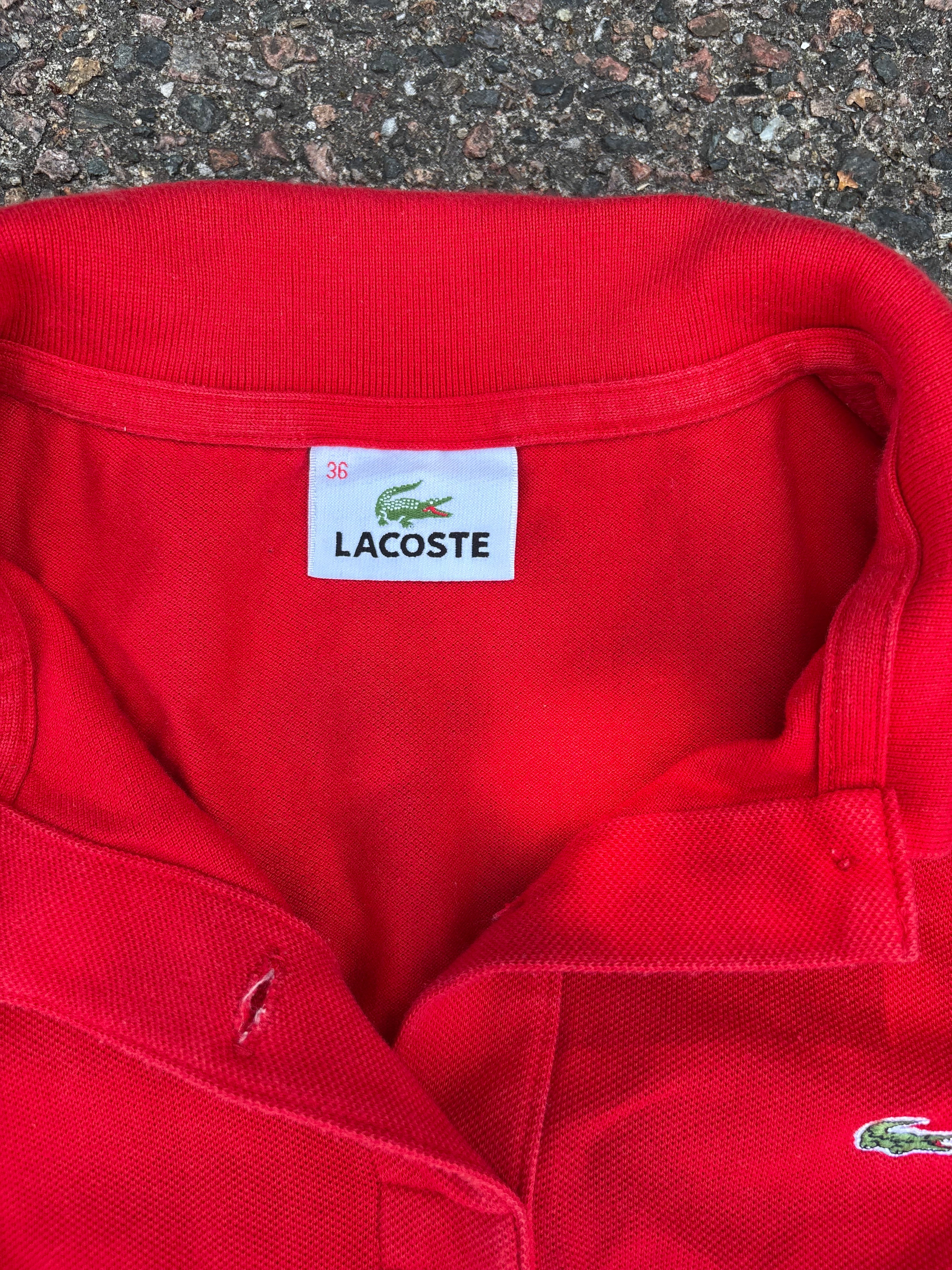 Vintage lacoste women’s size S red polo