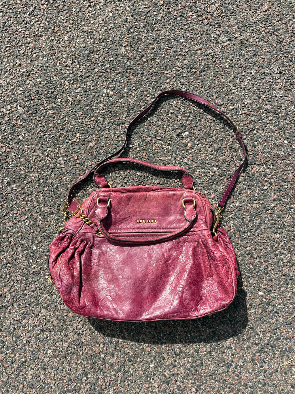 Vintage purple miu miu bag