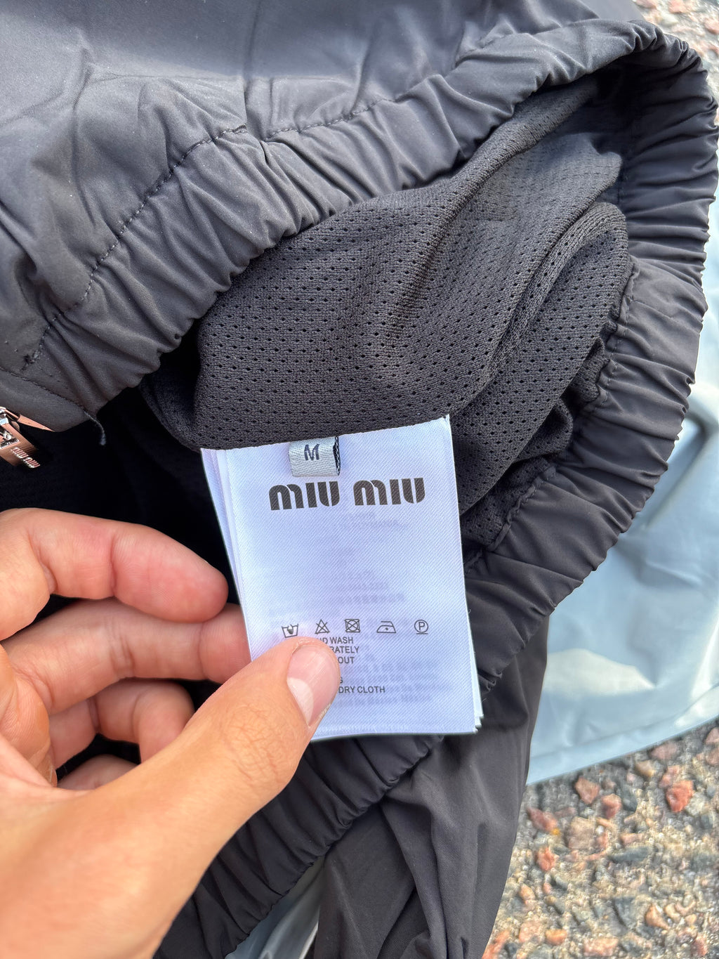 Miu miu Supero track jacket blue/black