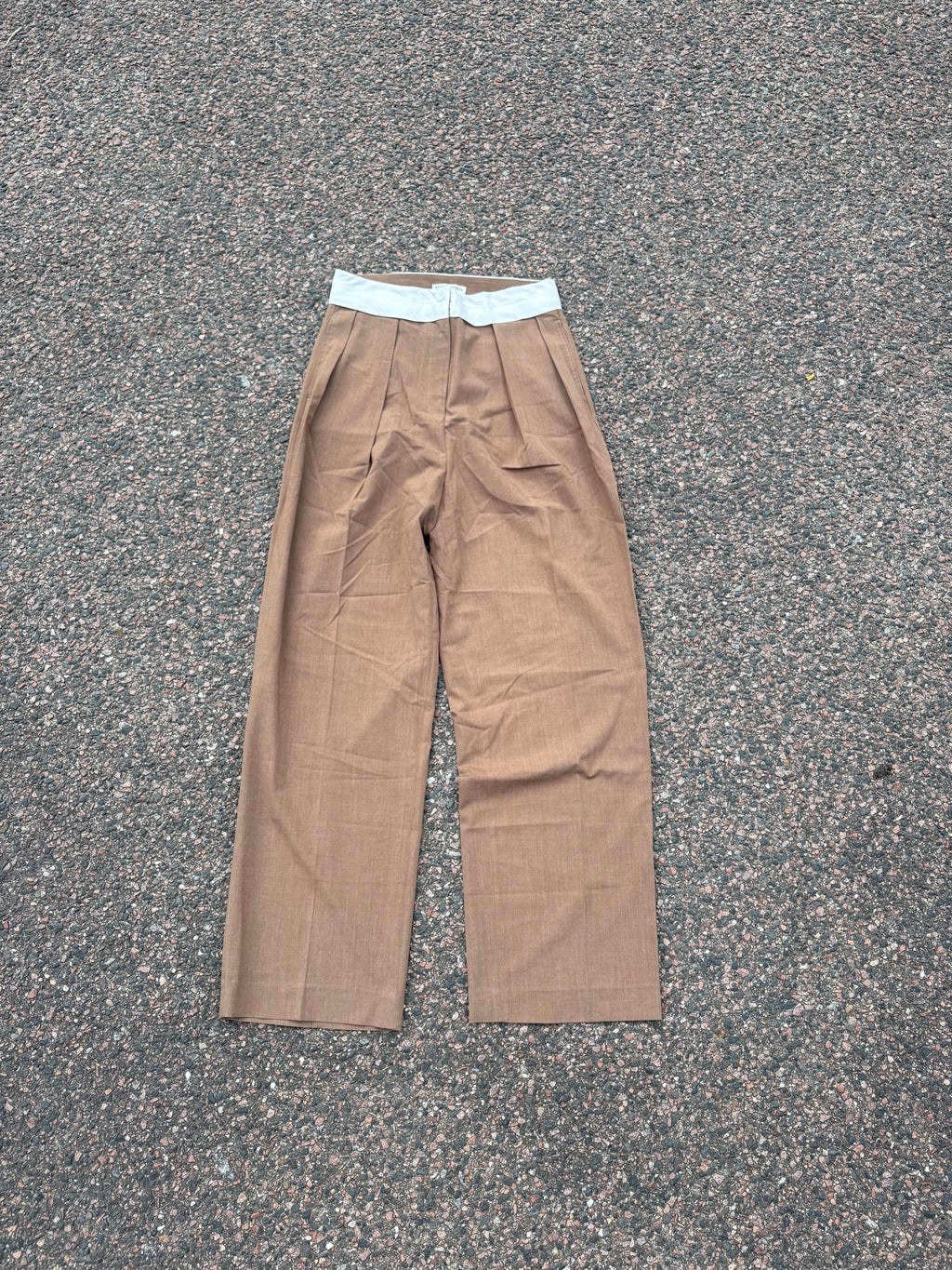 Bottega Veneta White waistband suit pants