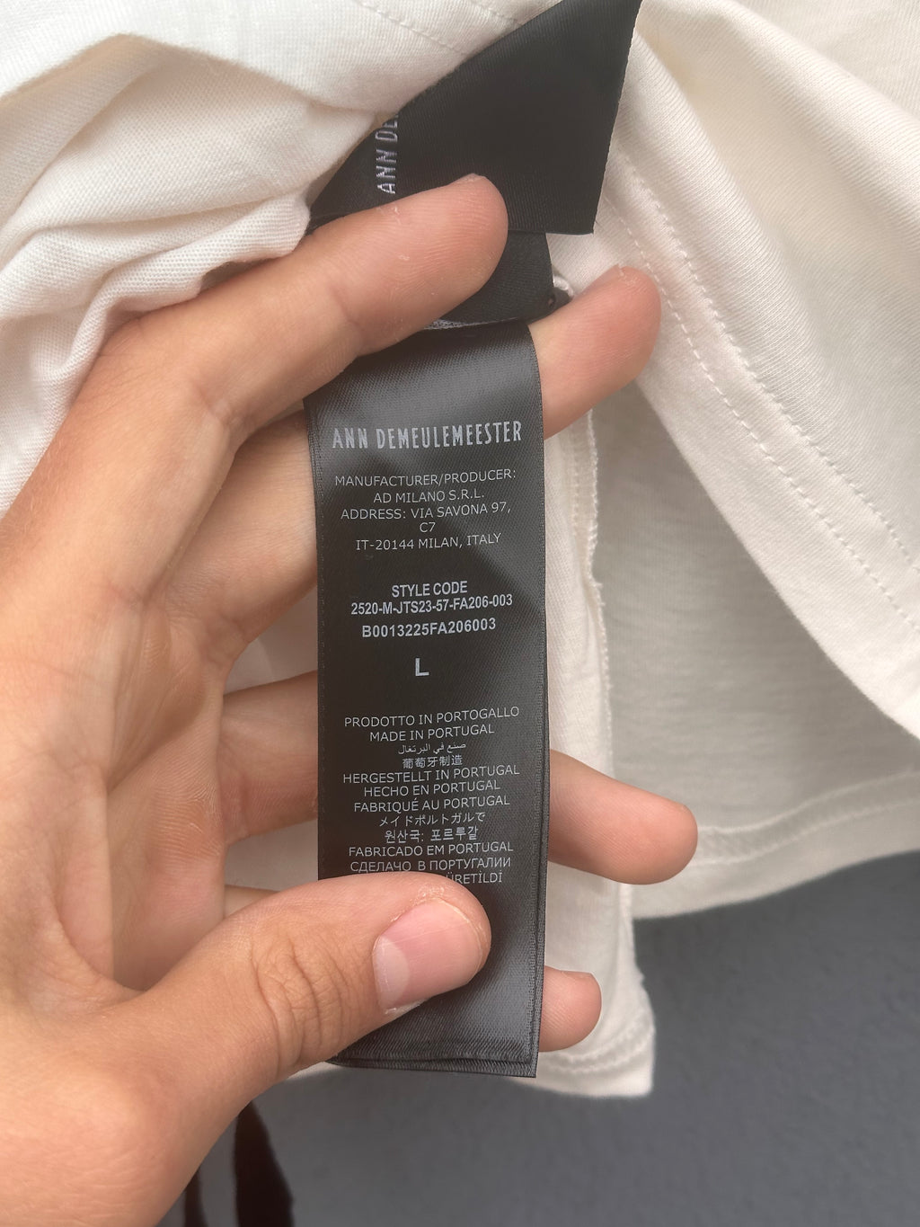 Ann demeulemeester Long sleeve White