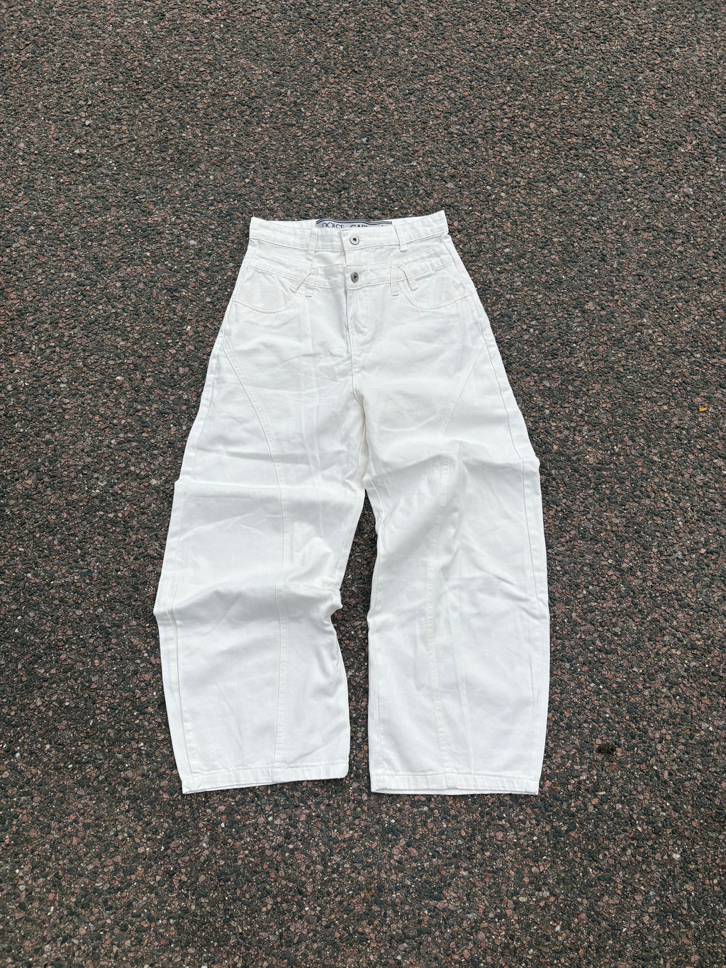 Dolce & Gabbana double waistband pants wide fit
