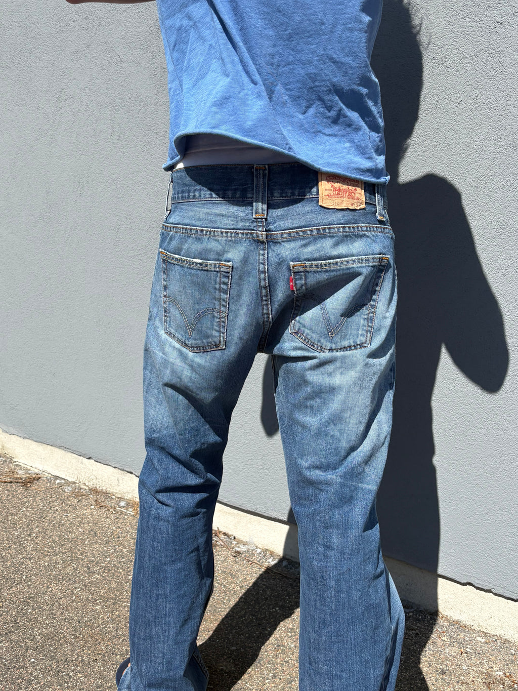Levis Vintage 512 bootcut washed jeans (32*36)