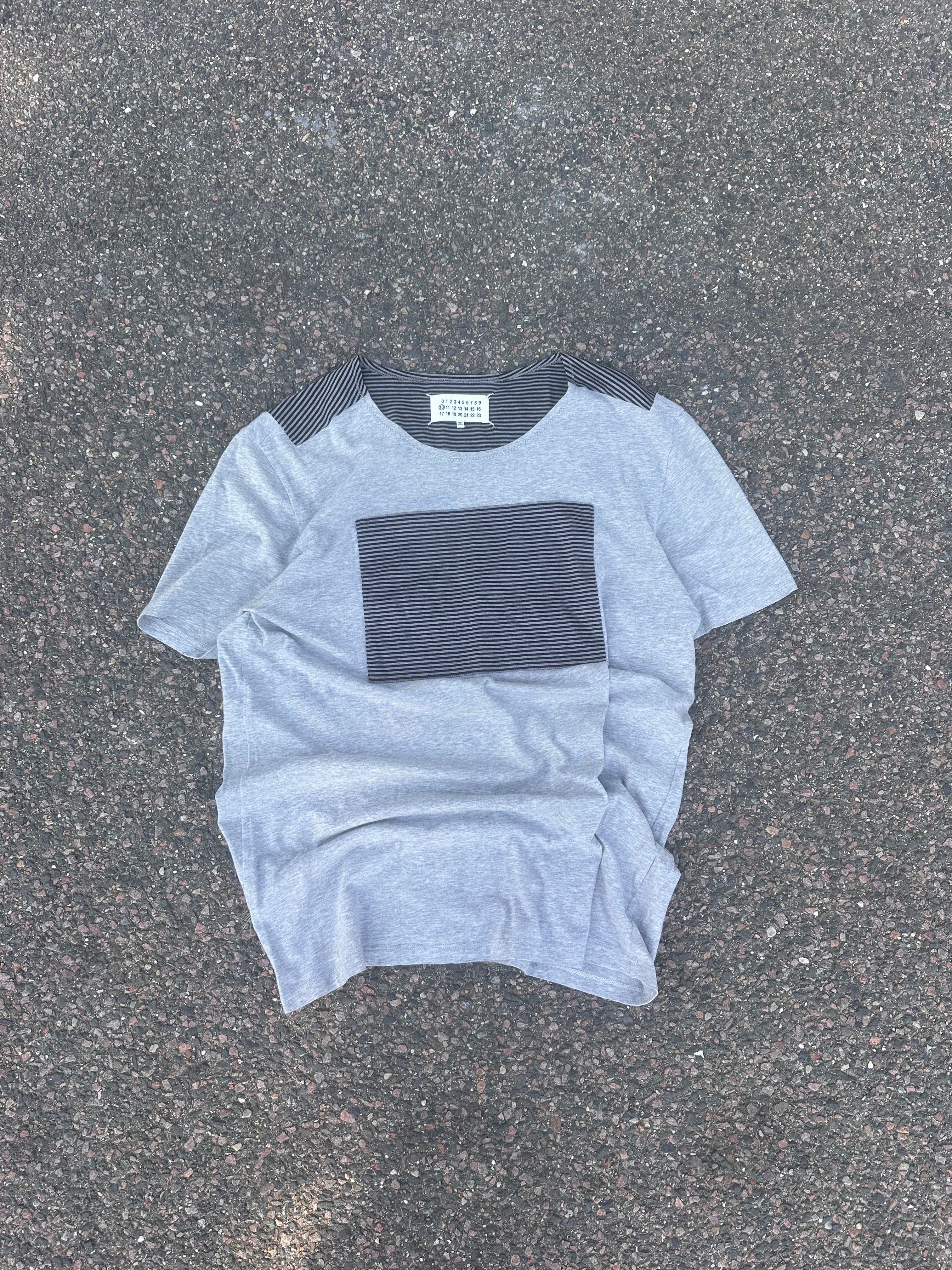 Maison Martin Margiela Striped gray tee