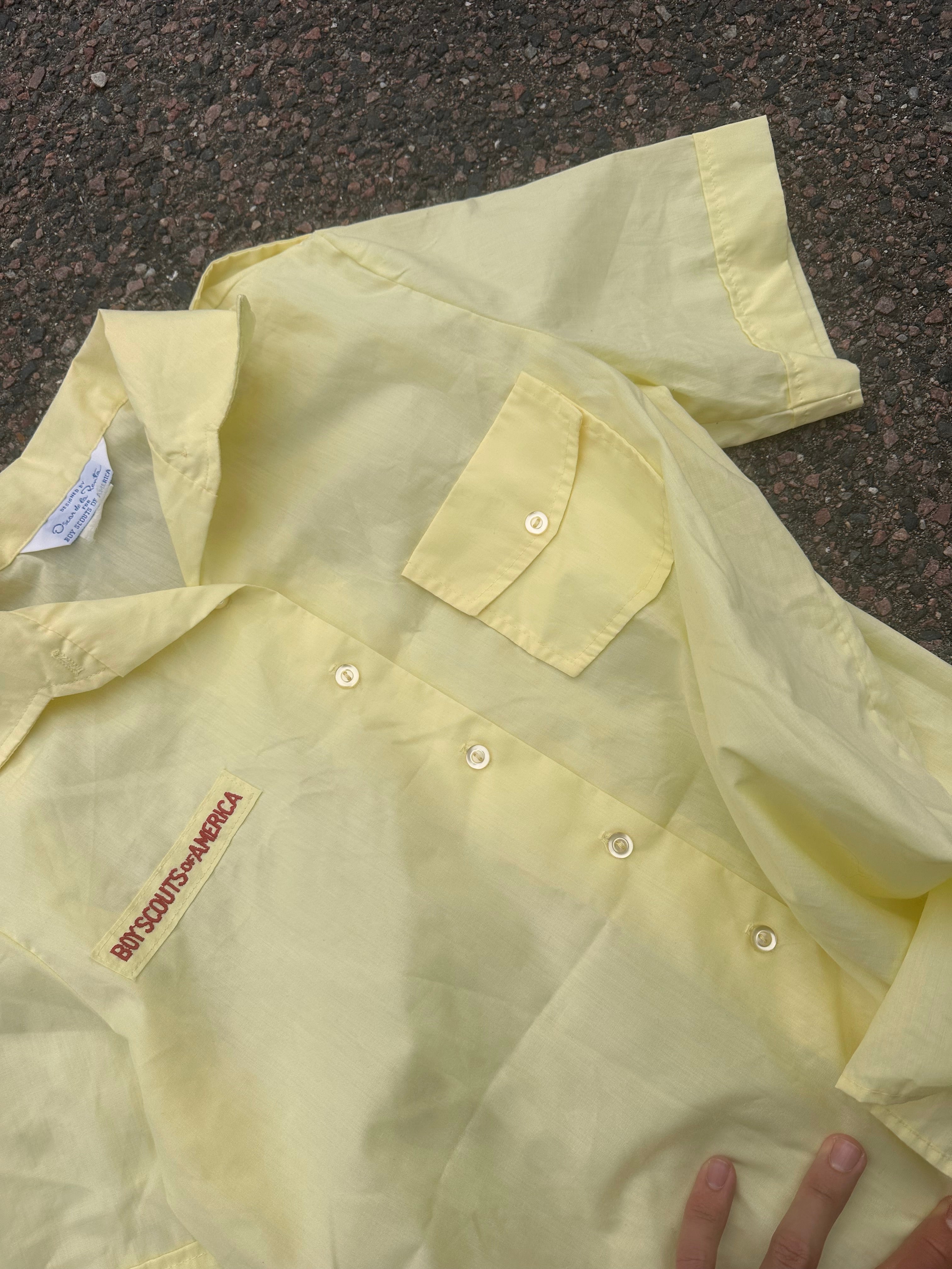 Oscar de la renta shirt yellow