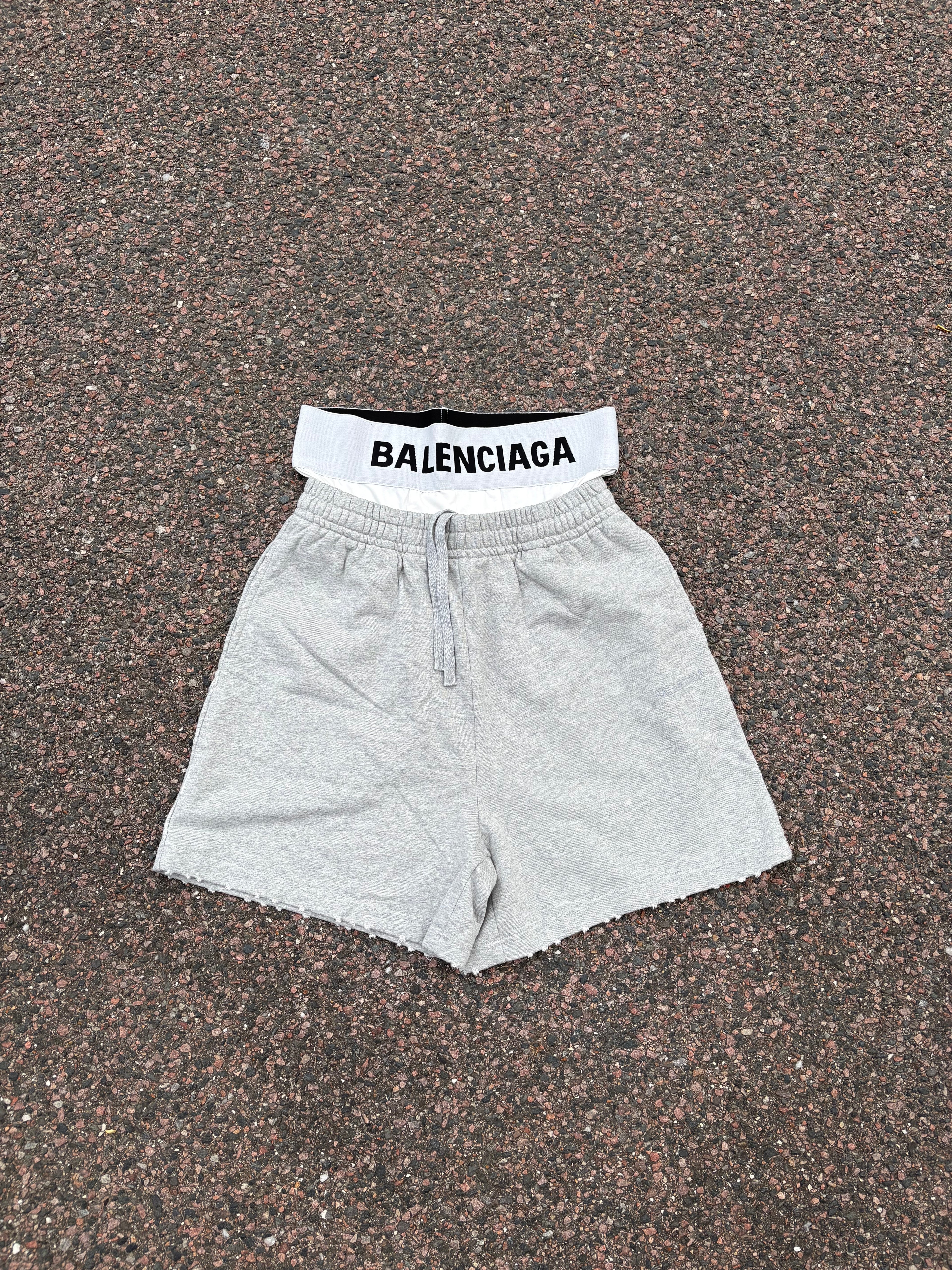 Balenciaga underwear sweatshorts gray