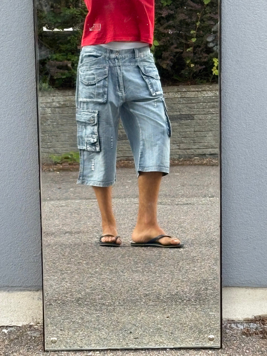 1990s M&H washed Capri baggy jeans