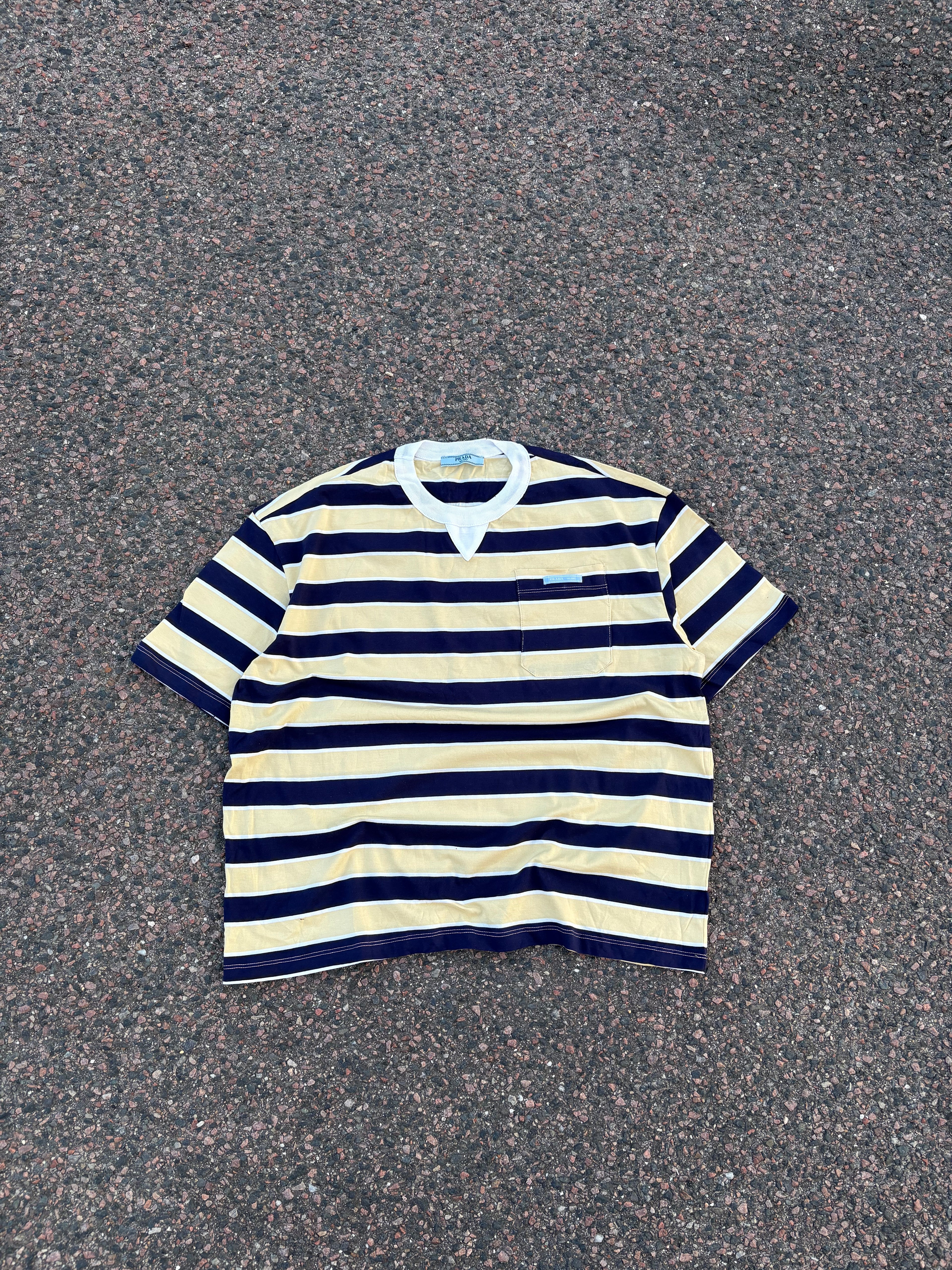 Prada striped pocket tee FW26
