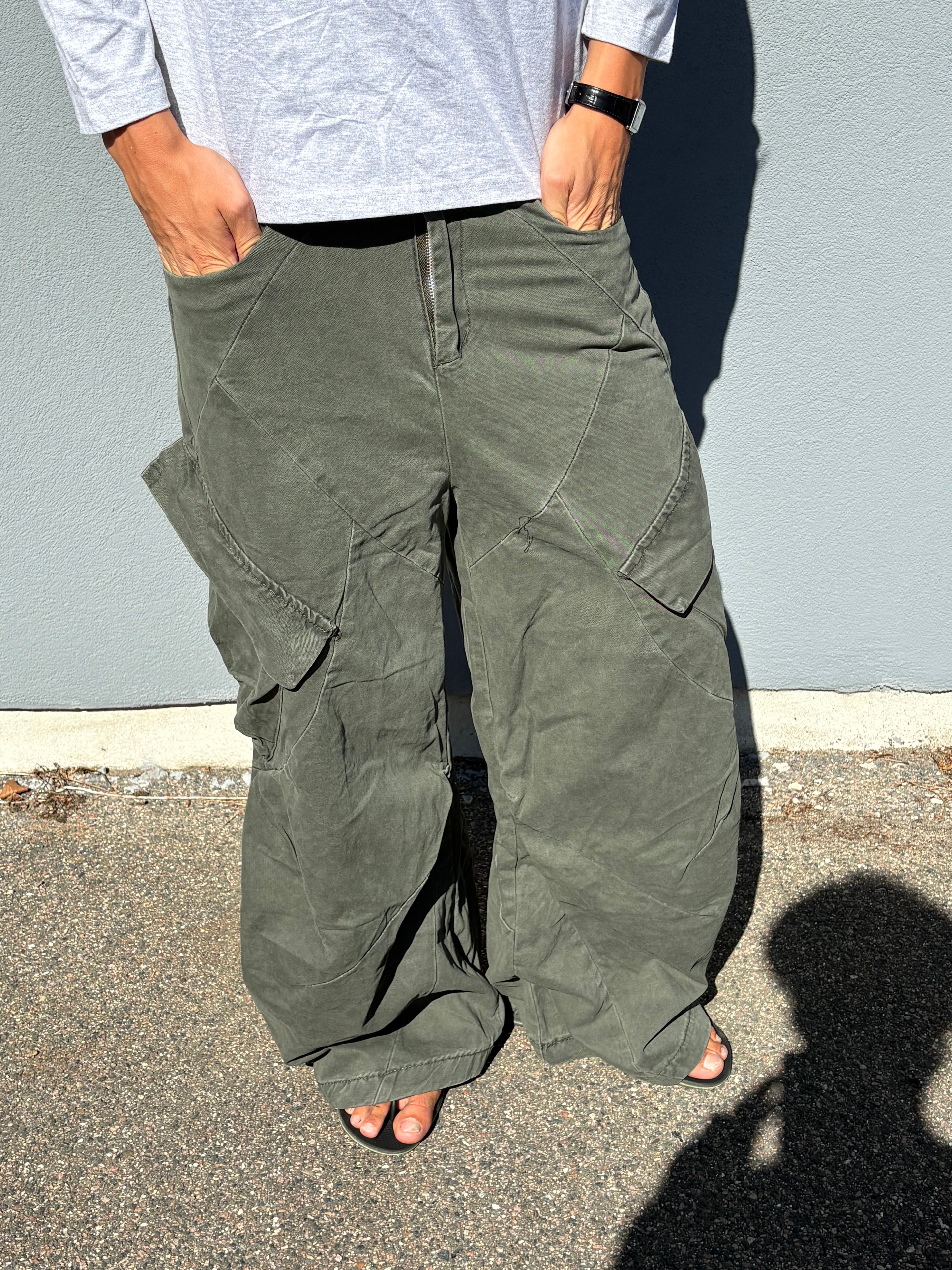 Vintage Baggy green cargo pants
