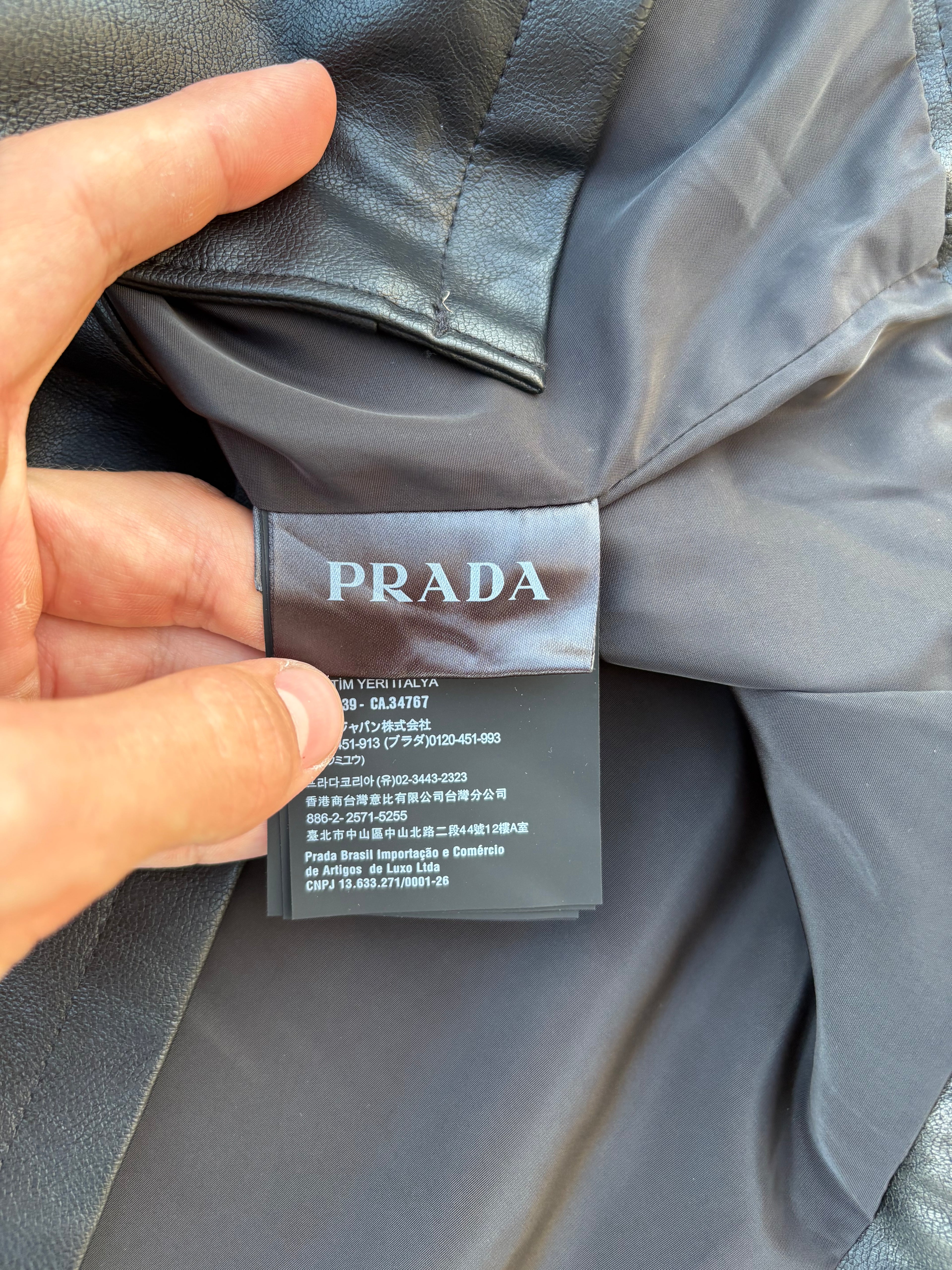 Prada leather jacket