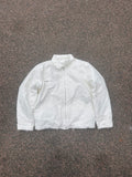 MM6 Maison Margiela white distressed warm jacket