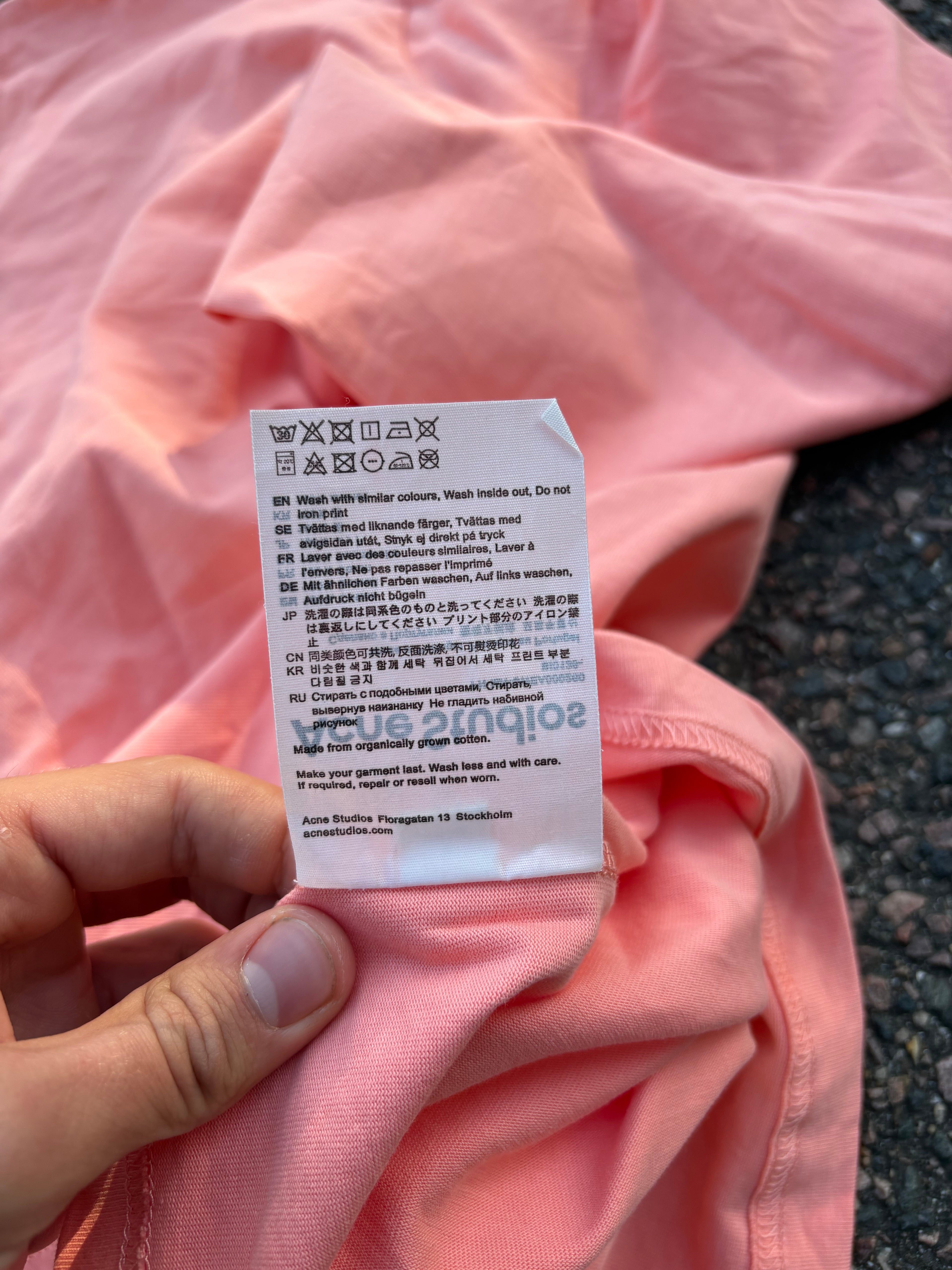 Acne studios small logo long sleeve