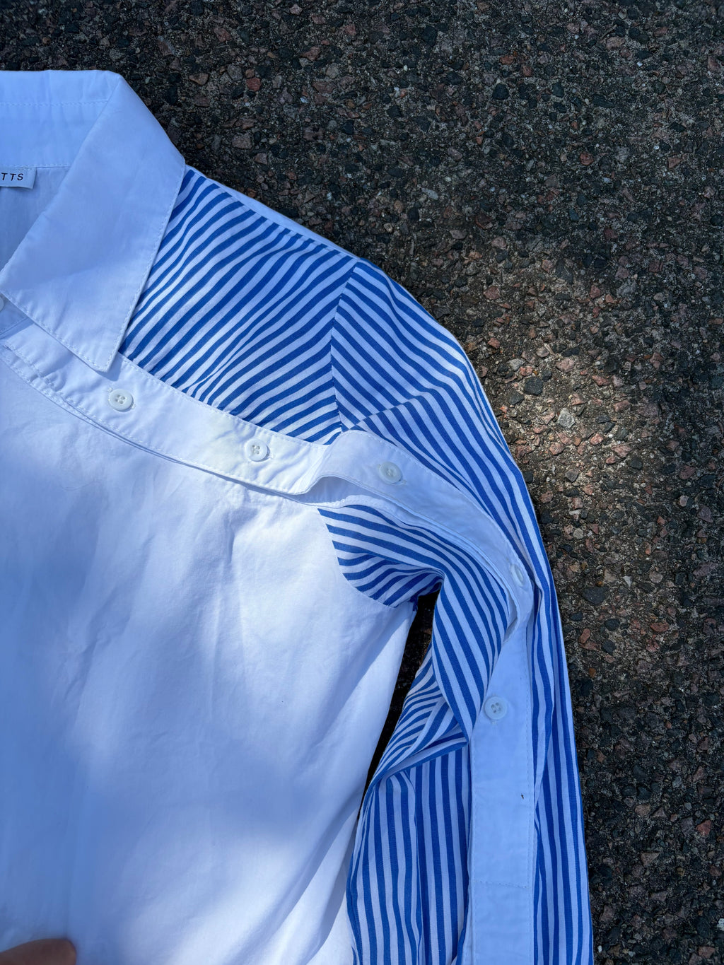 Saks Potts asymmetrical button up shirt
