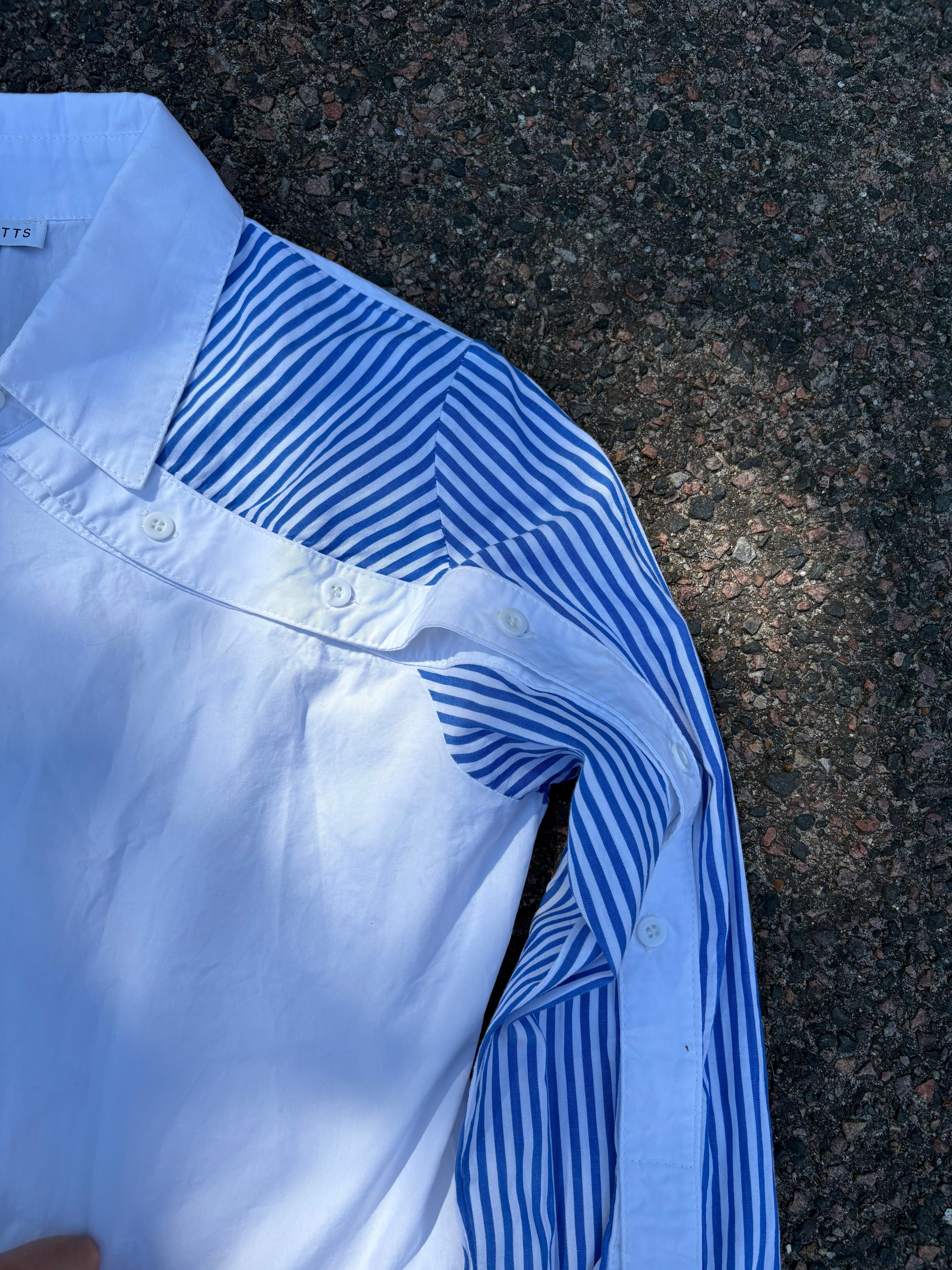 Saks Potts asymmetrical button up shirt