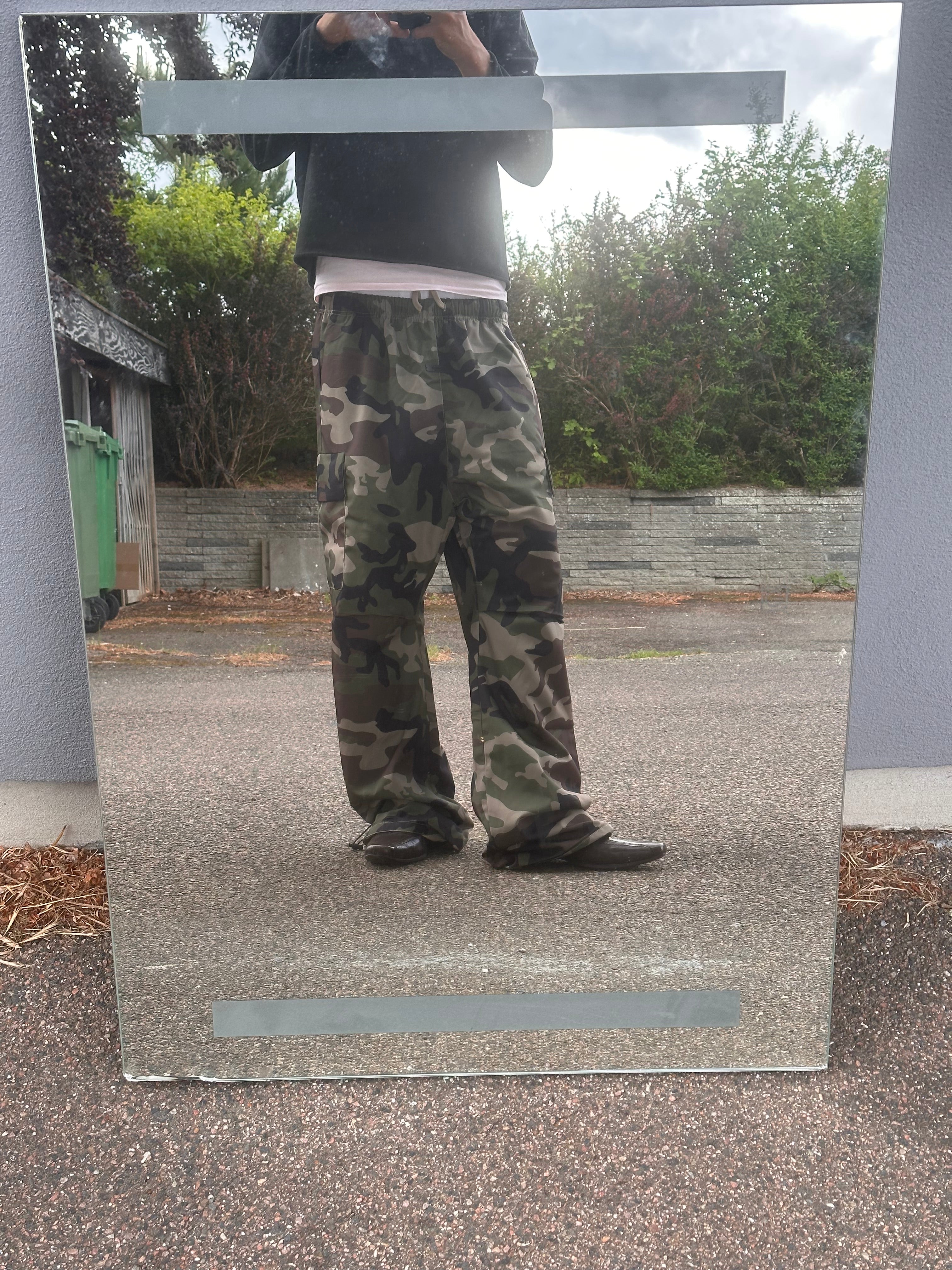 Non brand vintage camo nylon track pants