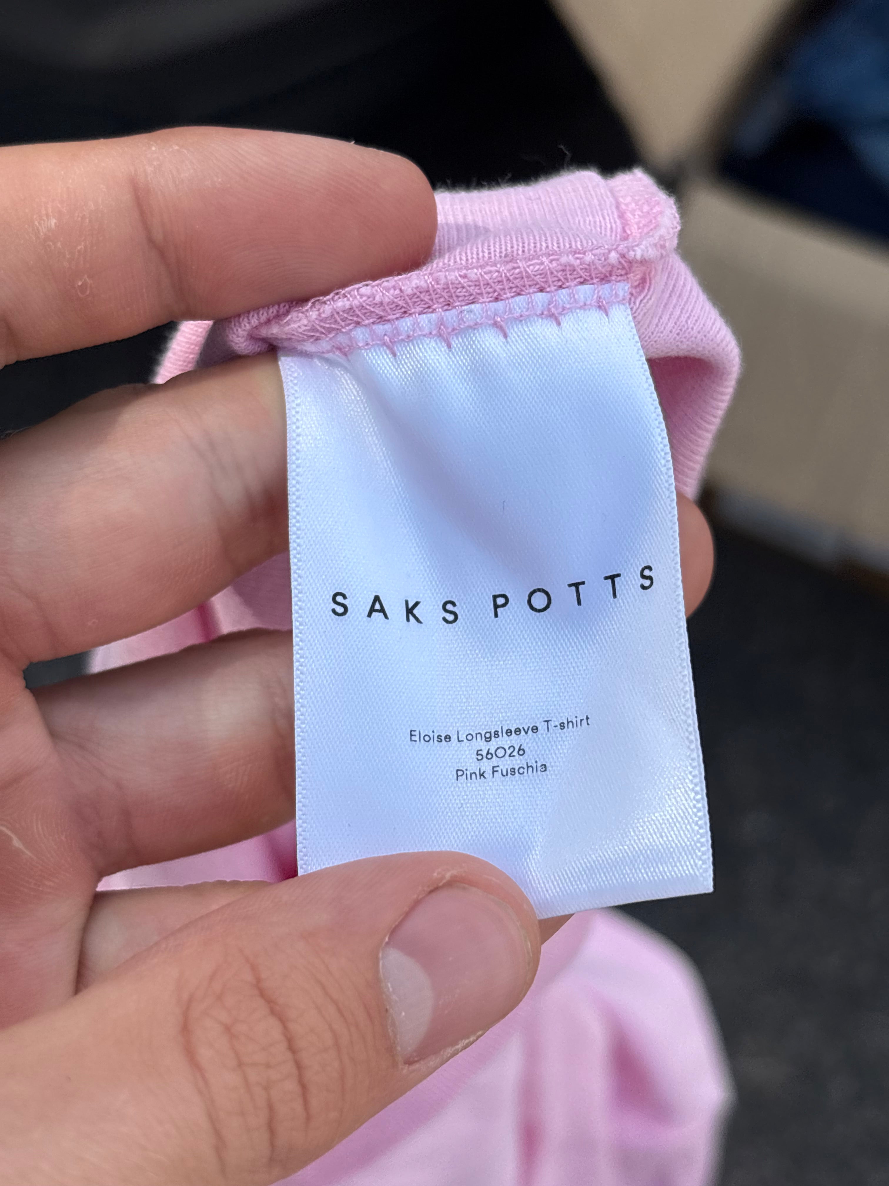 Saks Potts Eloise long sleeve pink fuscha