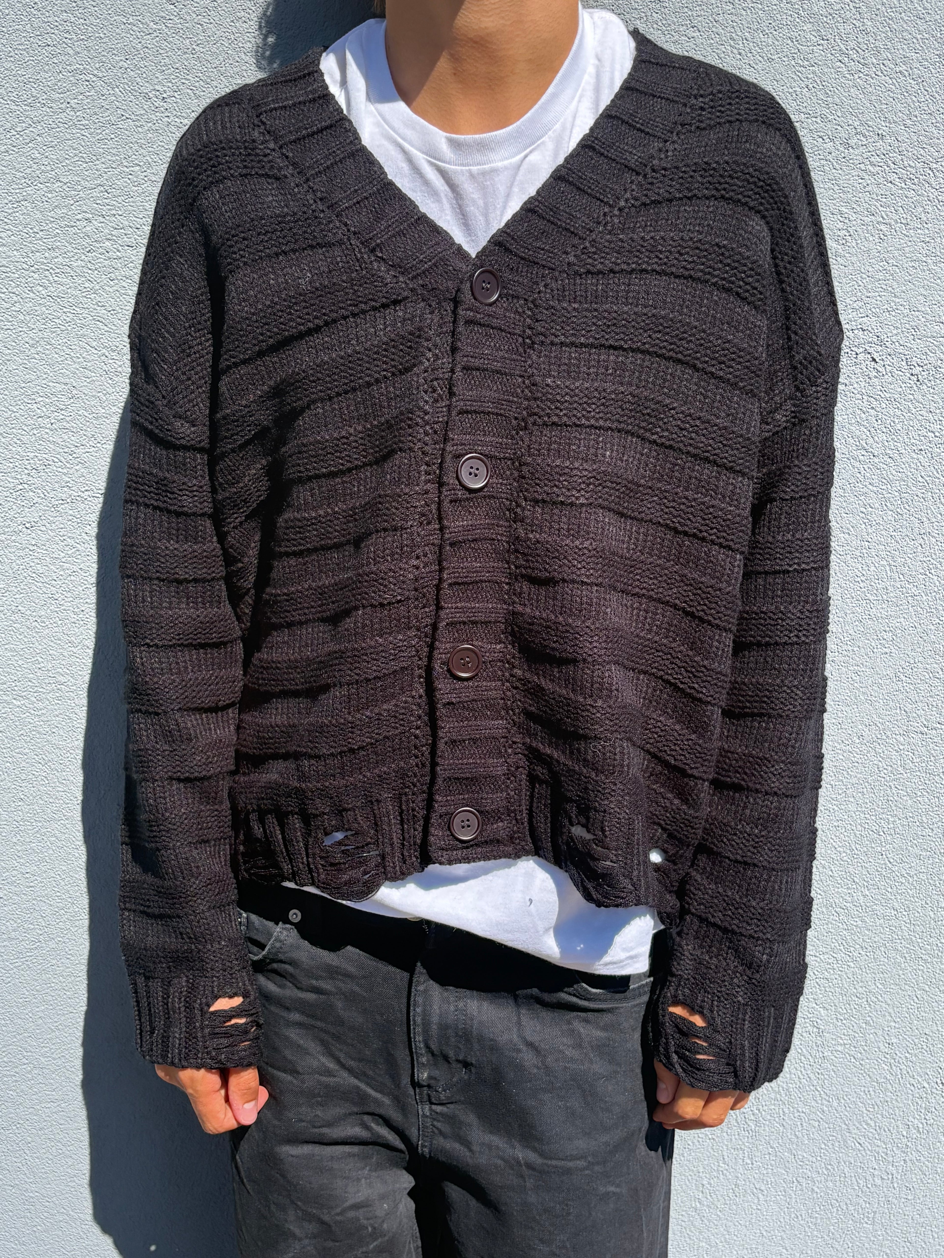 MM6 Maison Margiela distressed cardigan