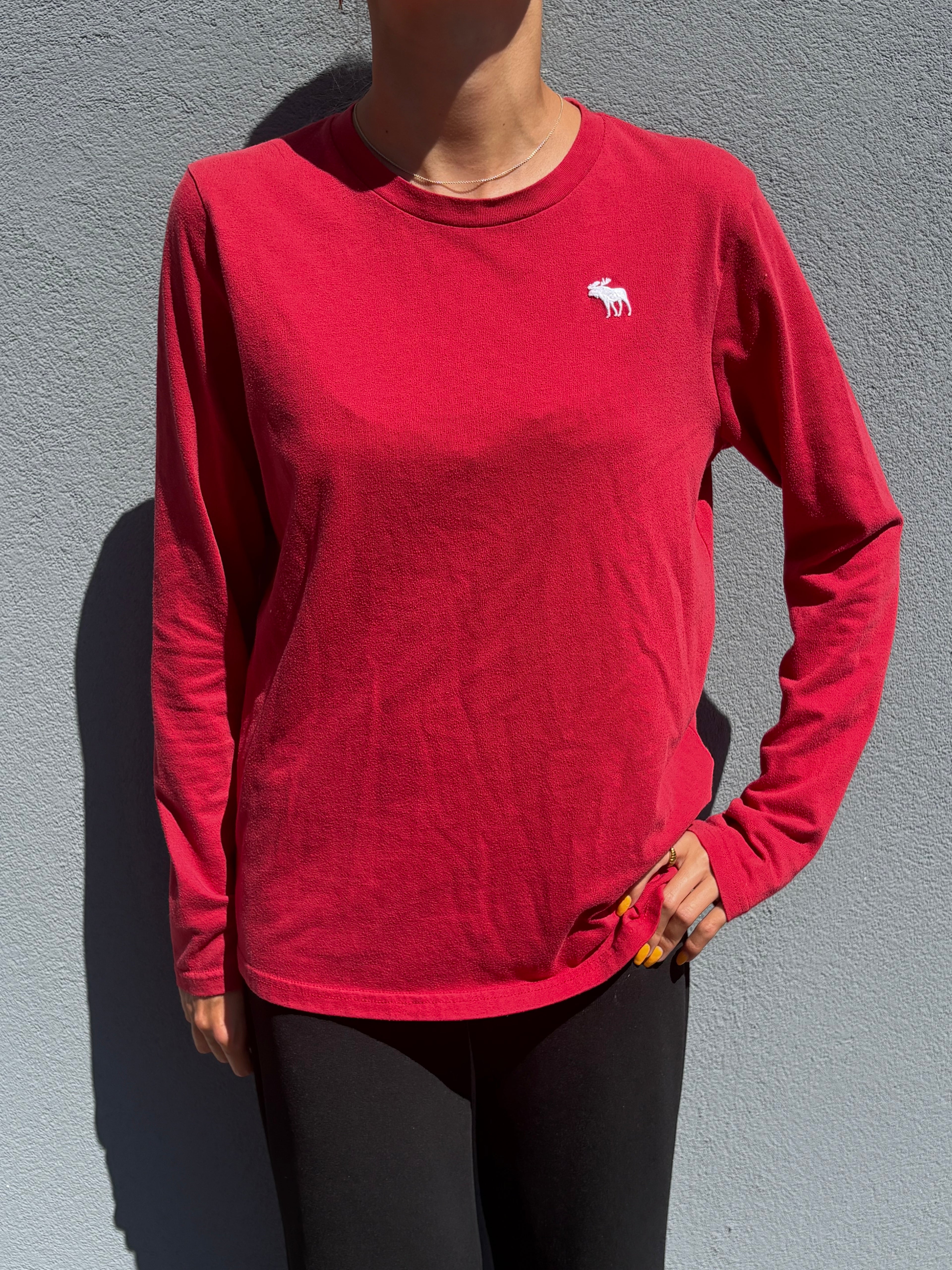 Vintage Abercrombie red long sleeve