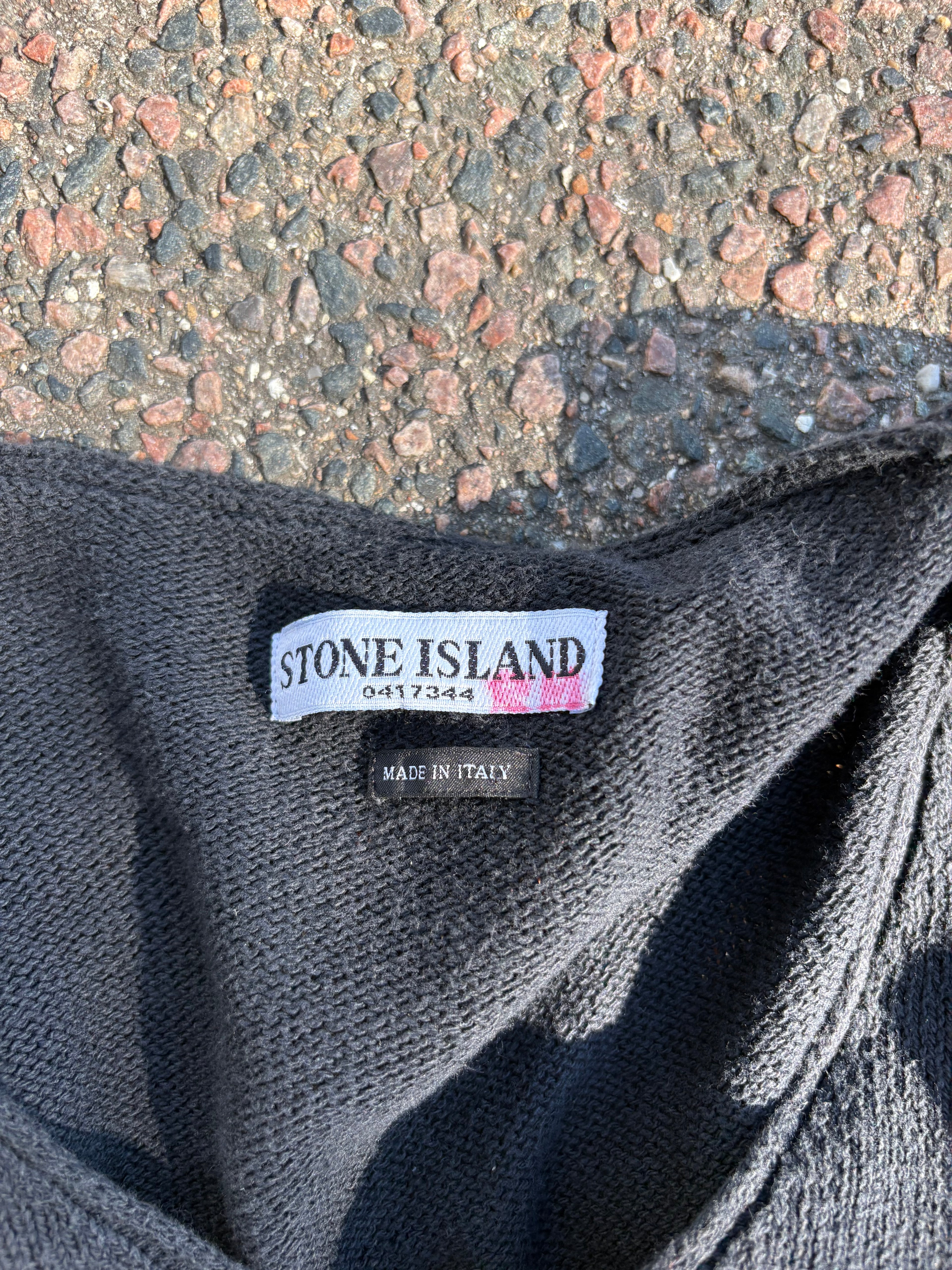 Stone Island v neck Paul Harvey era faded black