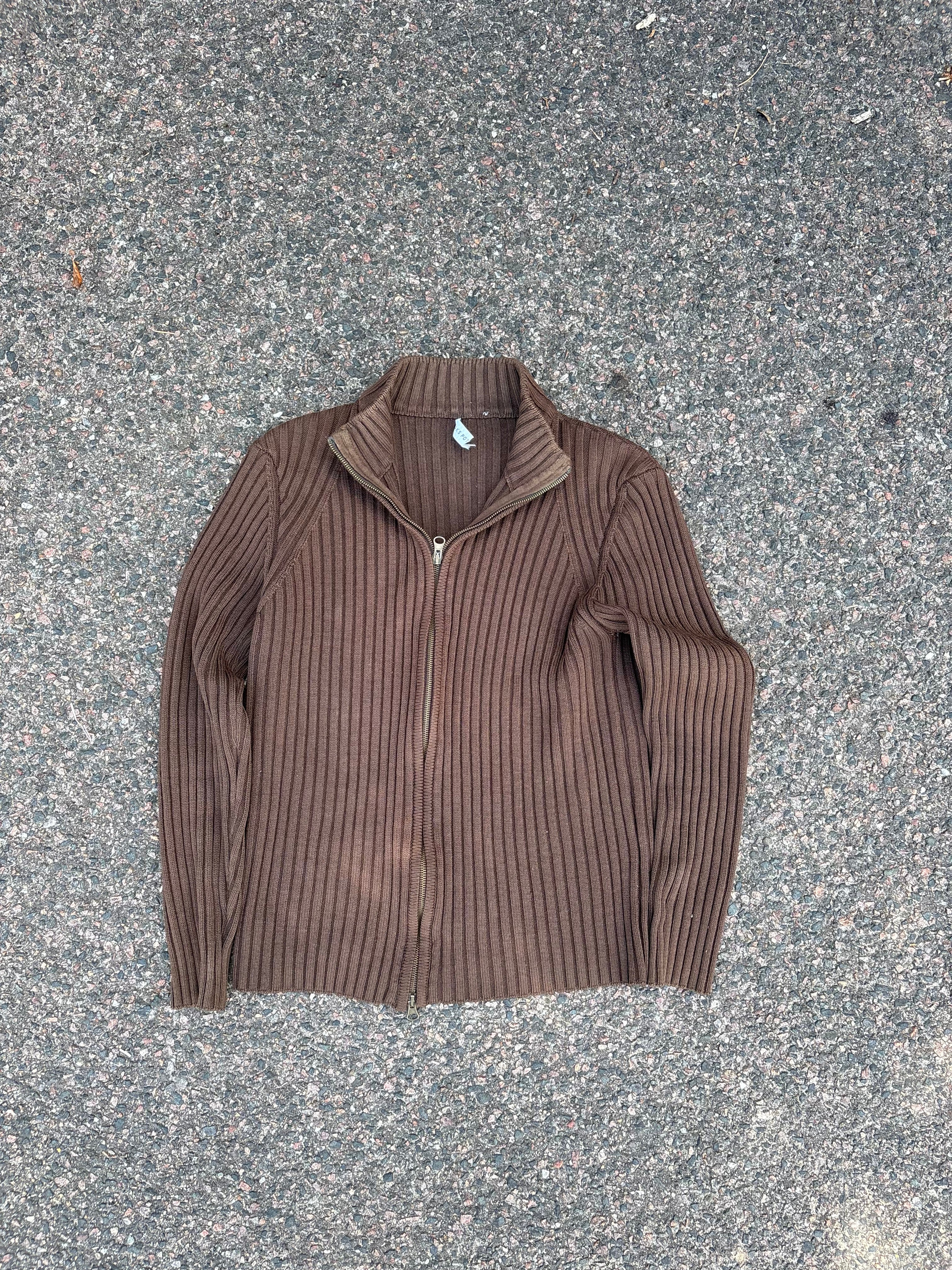 Saks Potts SS15 Brown zip up knit