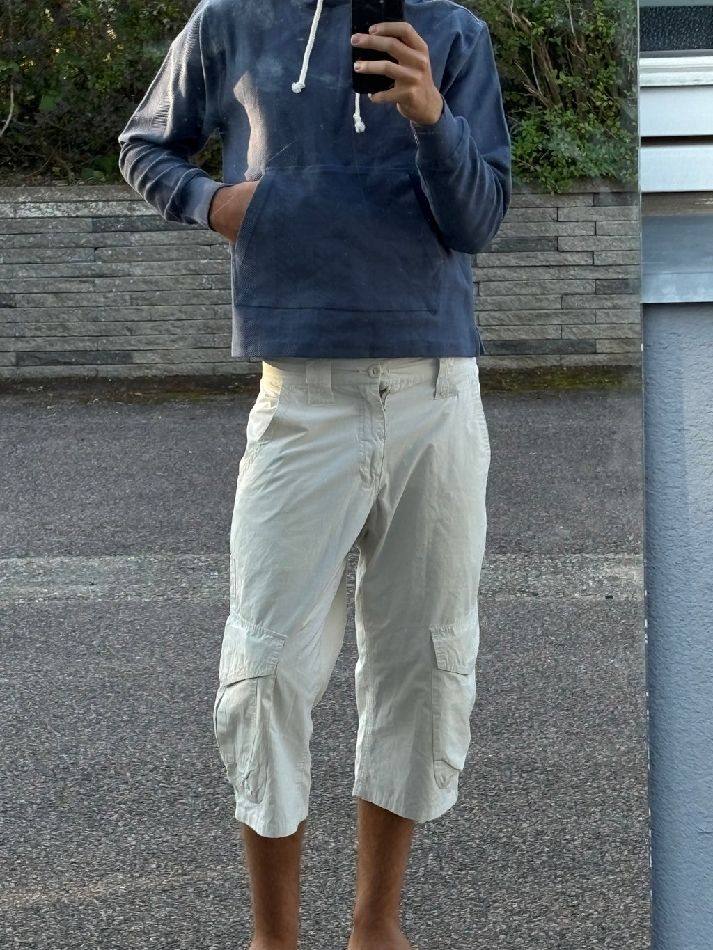 Aime Leon dore cropped blue hoodie