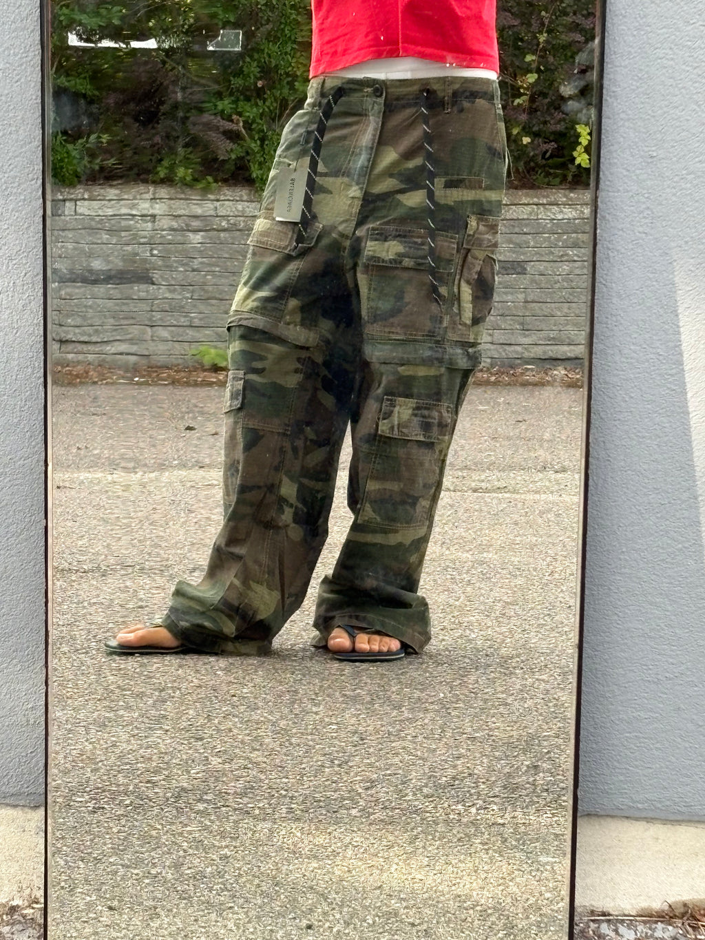 Balenciaga washed Camo cargo pants