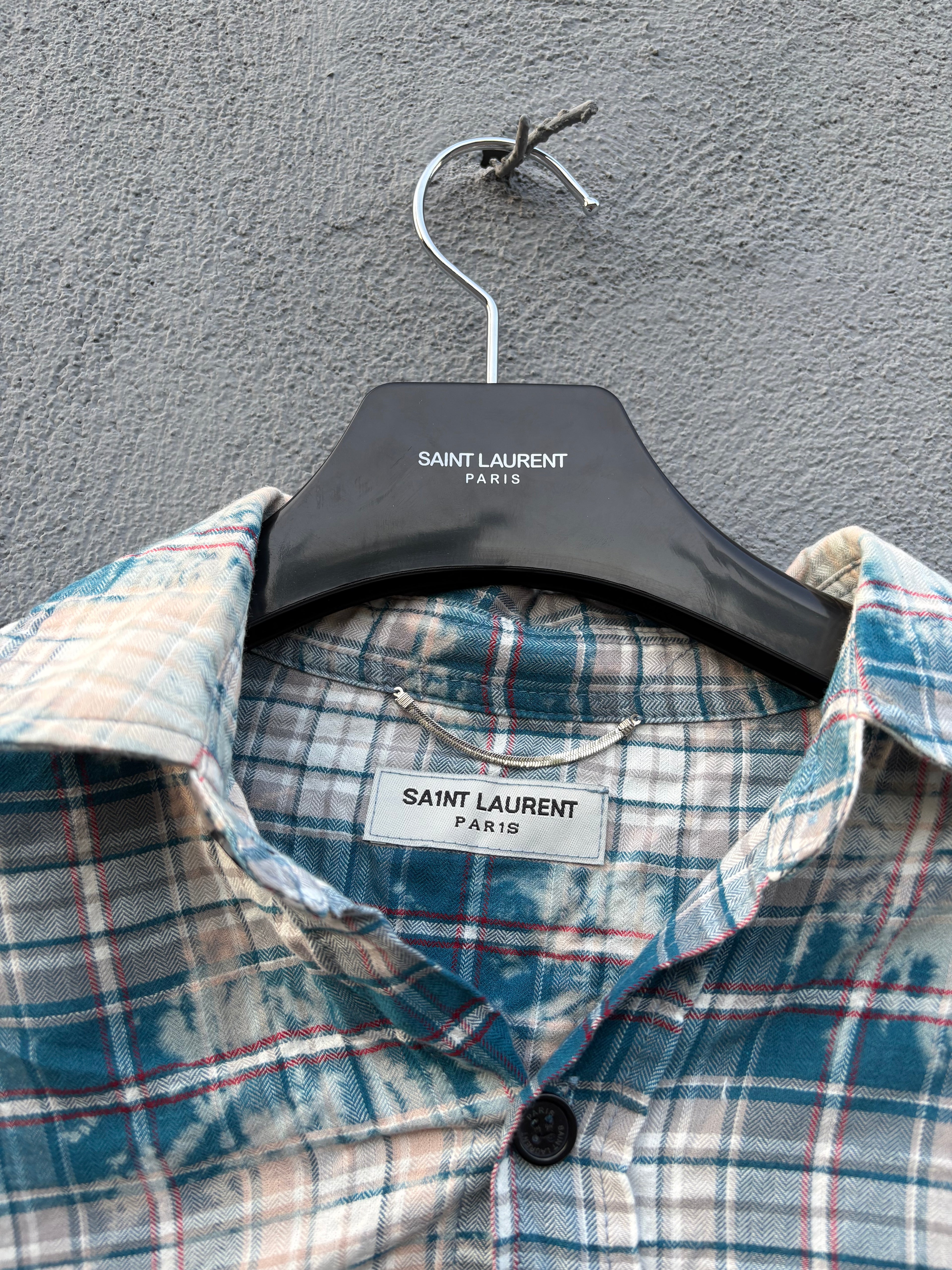 Saint Laurent striped flannel