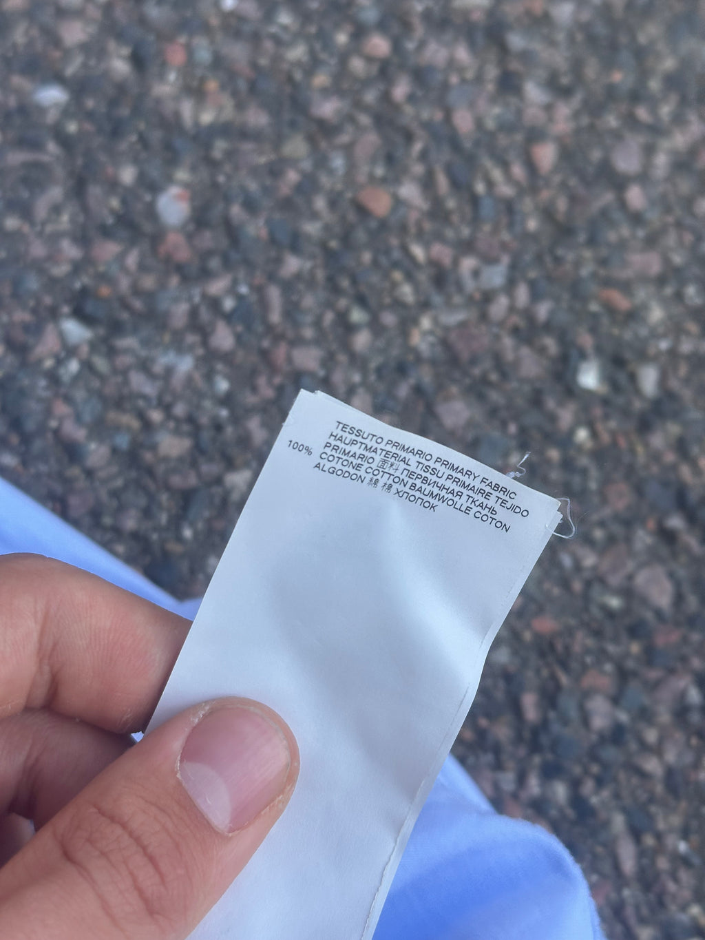 Baby blue maison margiela plain T-Shirt