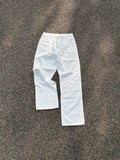 Straight fit white jeans 4 stitches