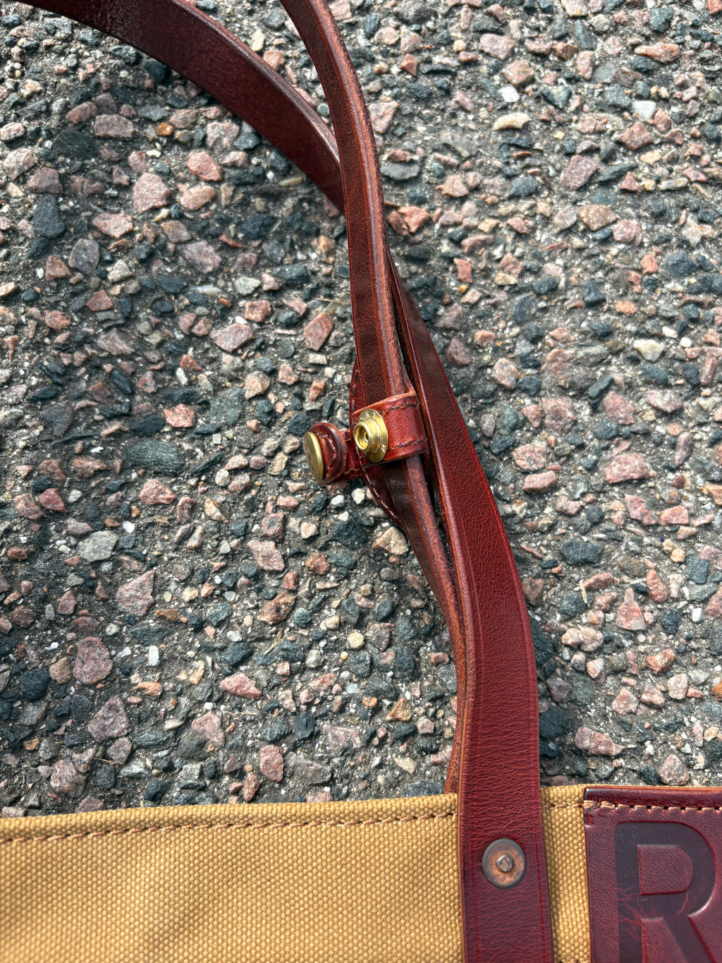 Double RL Ralph Lauren vintage canvas bag