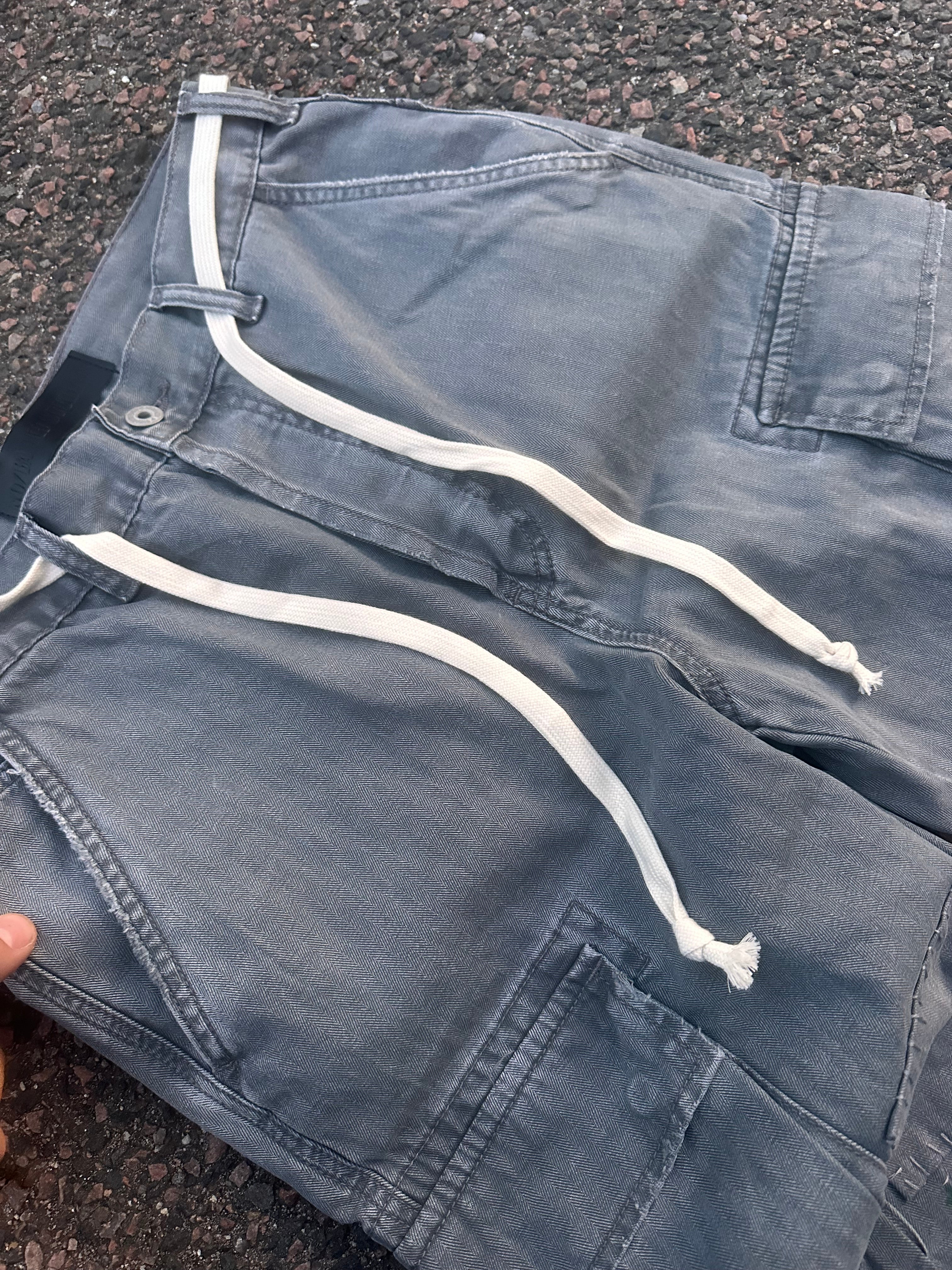 No faith studios gray cargo pants