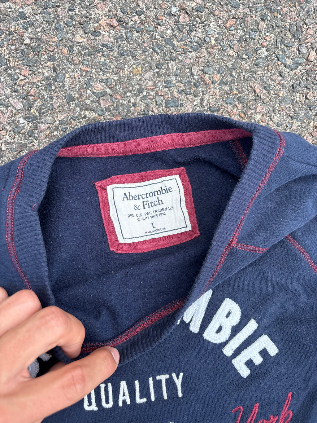 Vintage Abercrombie navy sweater
