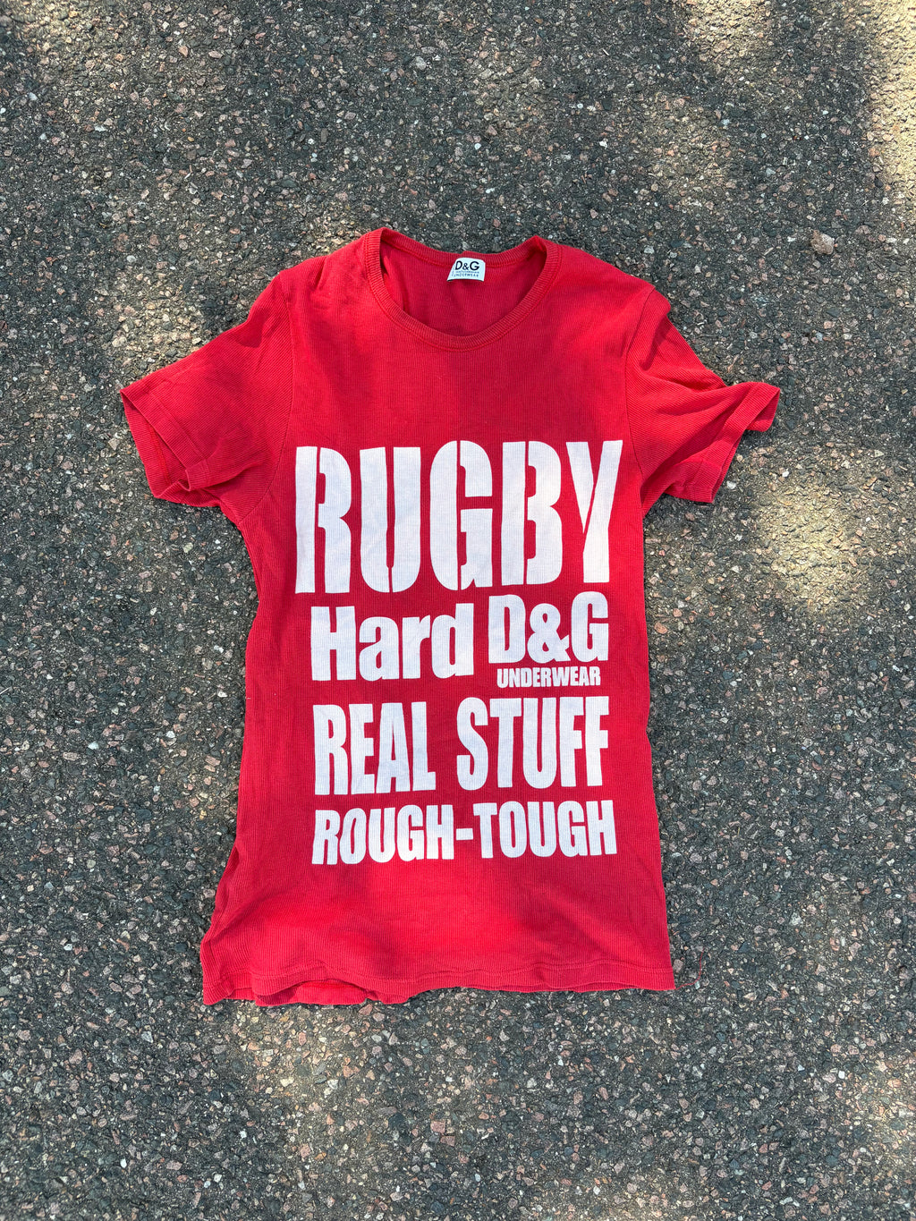 Vintage Dolce & Gabbana graphic tee red