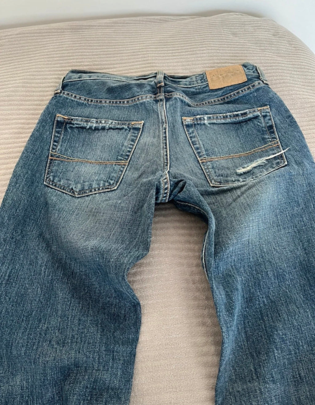 Vintage 2000s Abercrombie bootcut washed distressed jeans