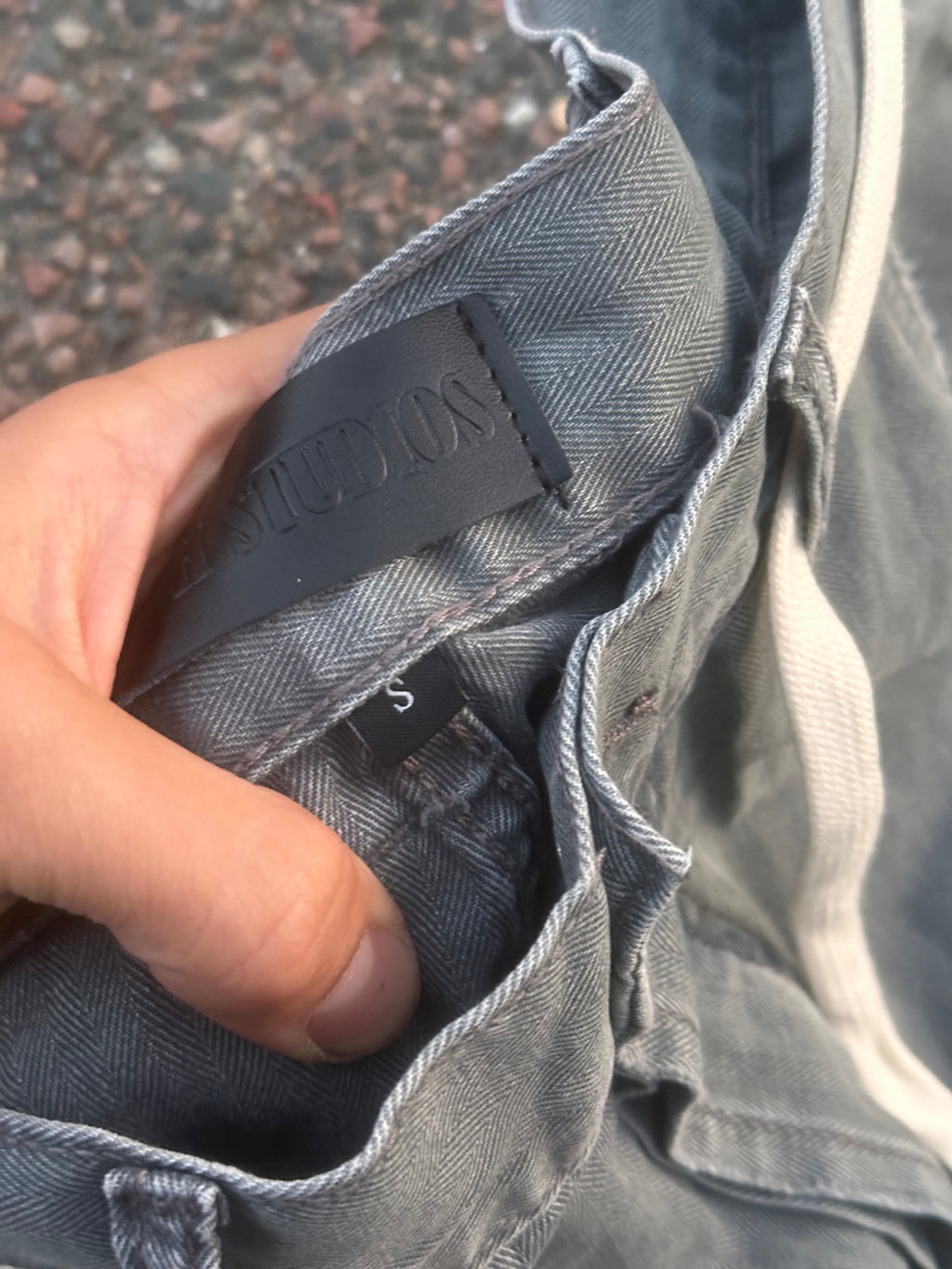 No faith studios gray cargo pants