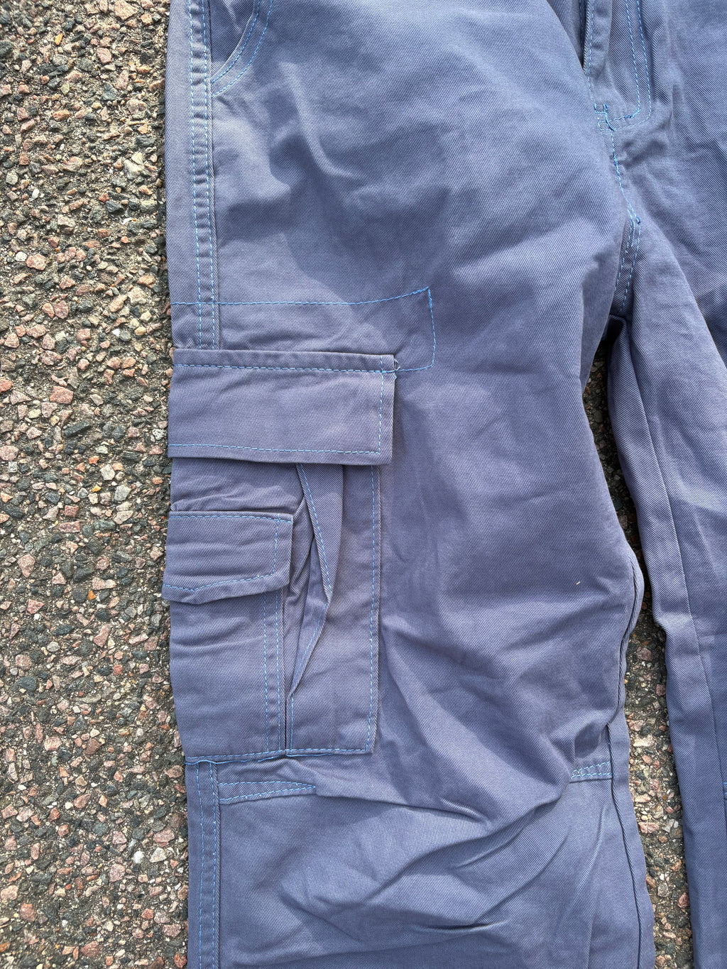 Straight/bootcut cargo pants blue