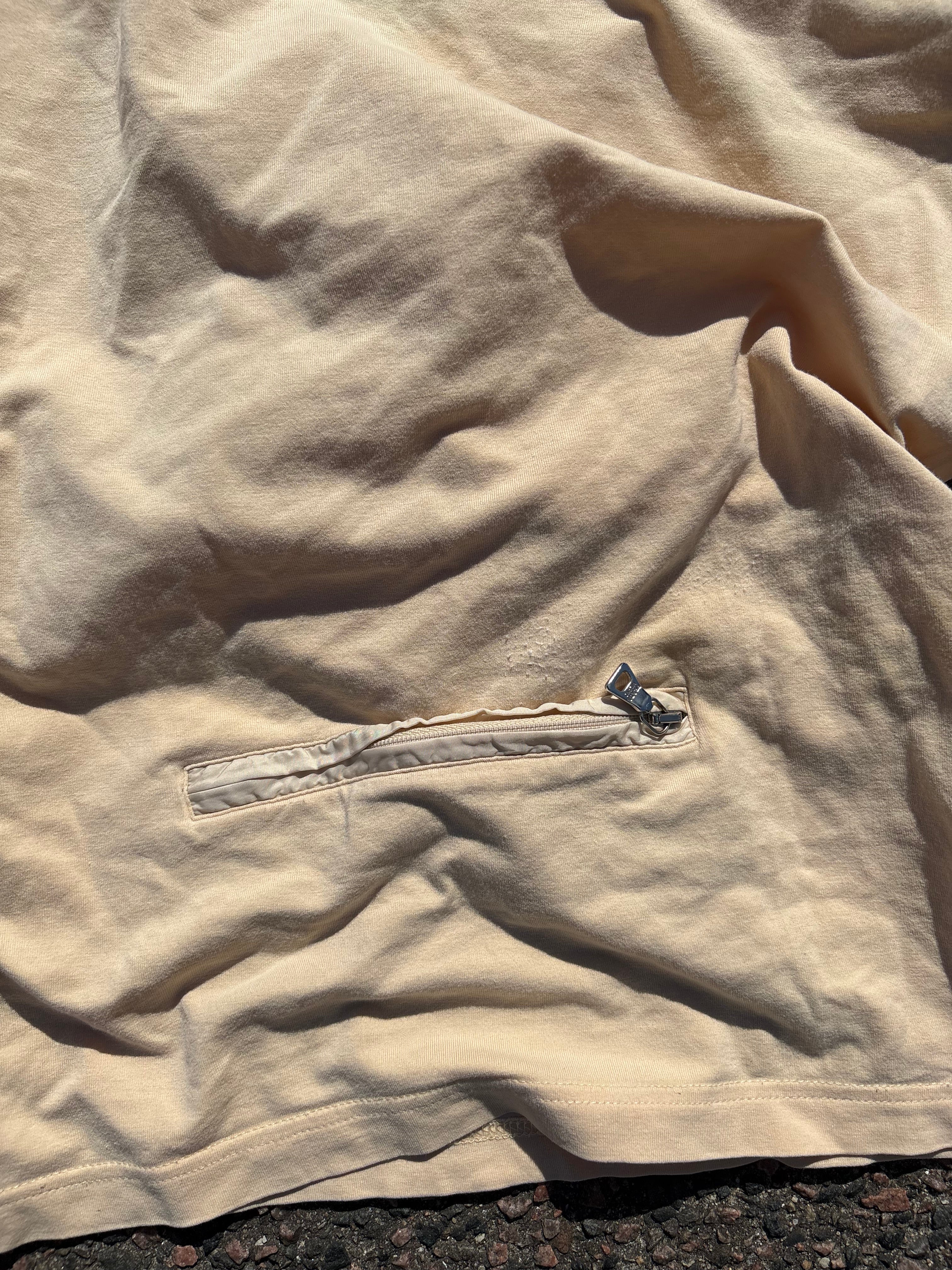 2000s Prada 3/4 sleeves beige shirt