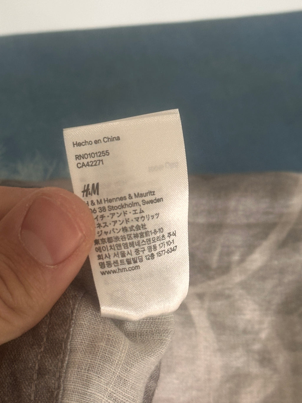 Maison Margiela X H&M duvet cover