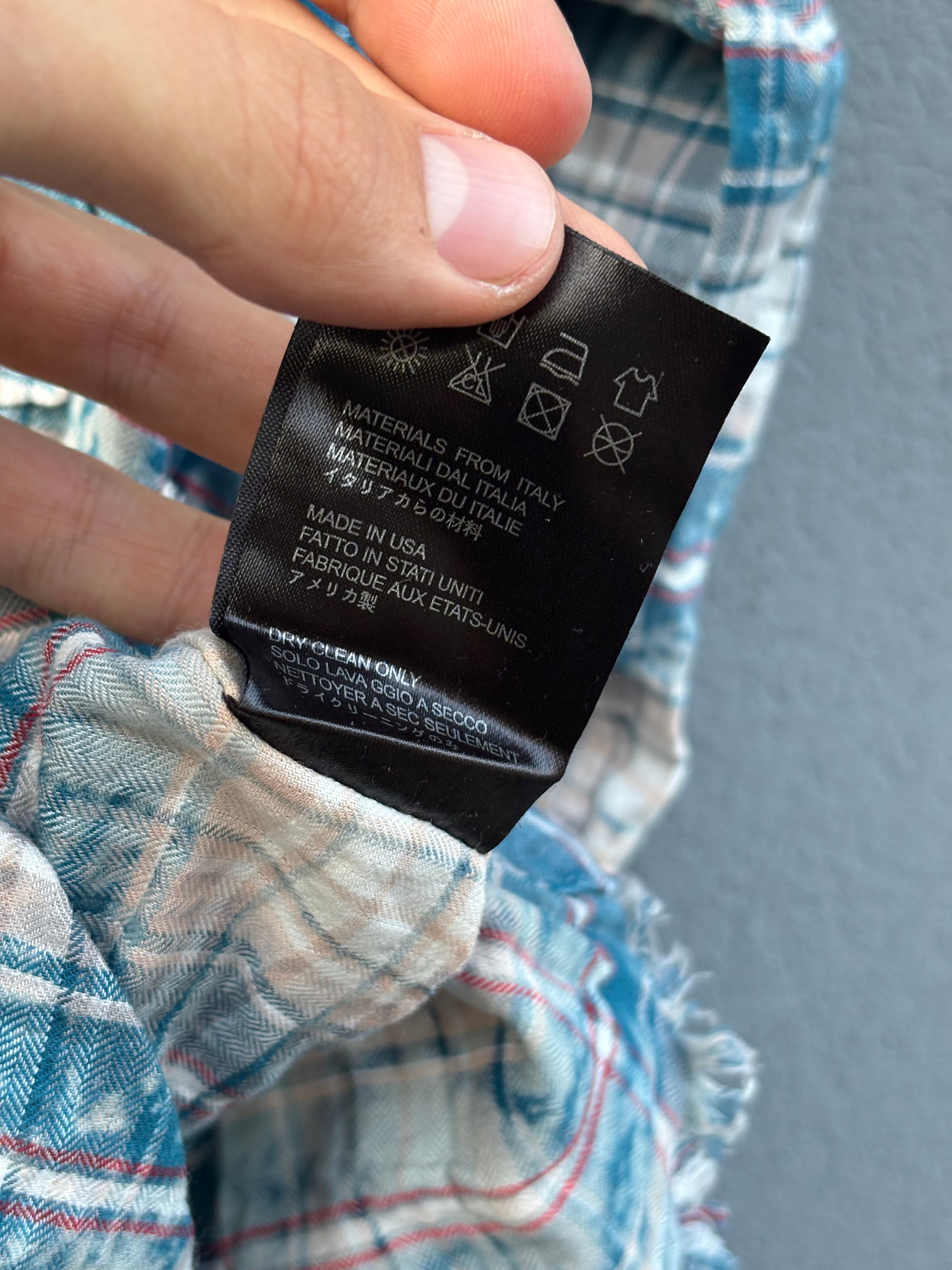 Saint Laurent striped flannel
