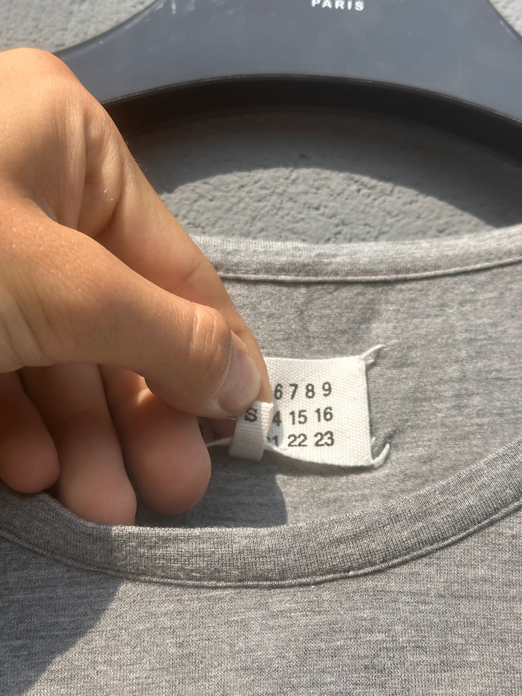 Gray maison margiela tee