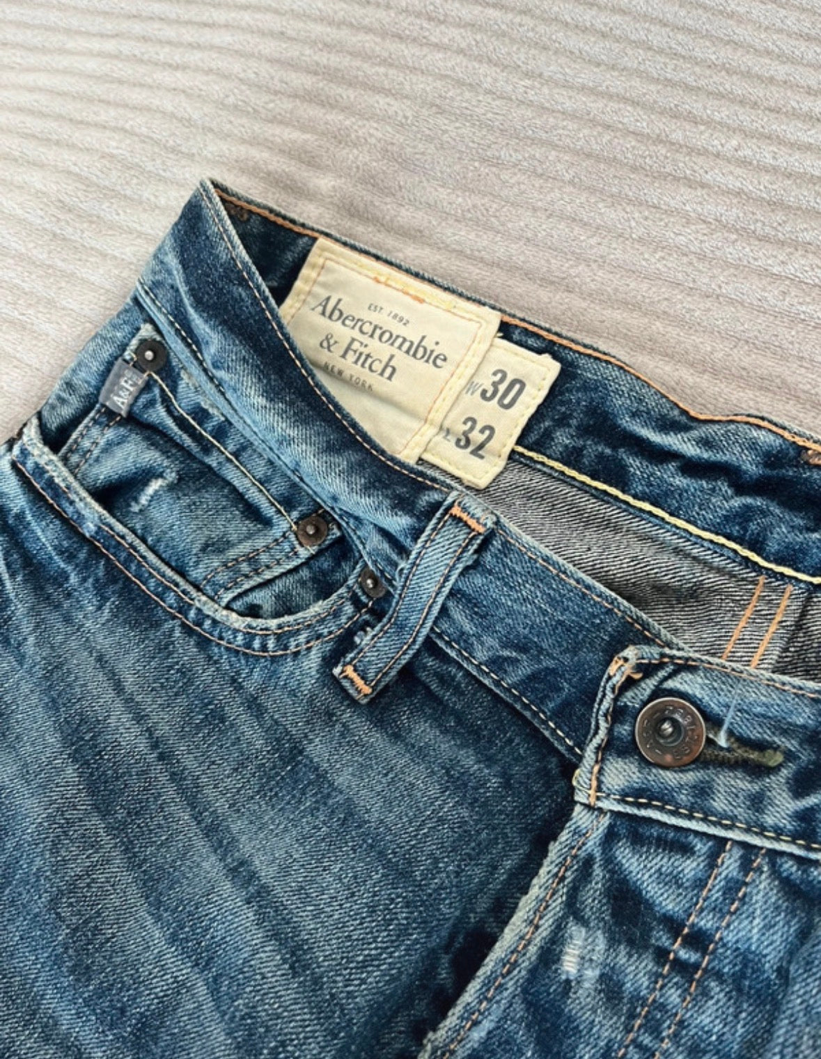Vintage 2000s Abercrombie bootcut washed distressed jeans