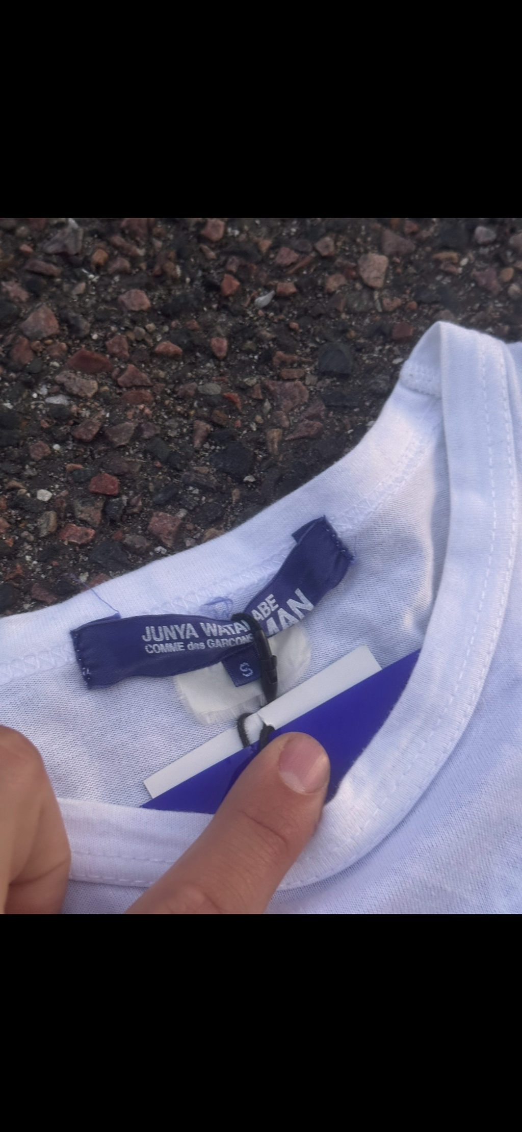 Junya watanabe AW11 patched t shirt white