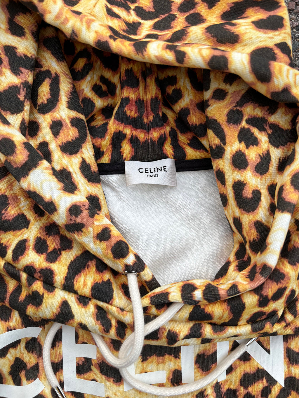 Celine SS24 leopard hoodie