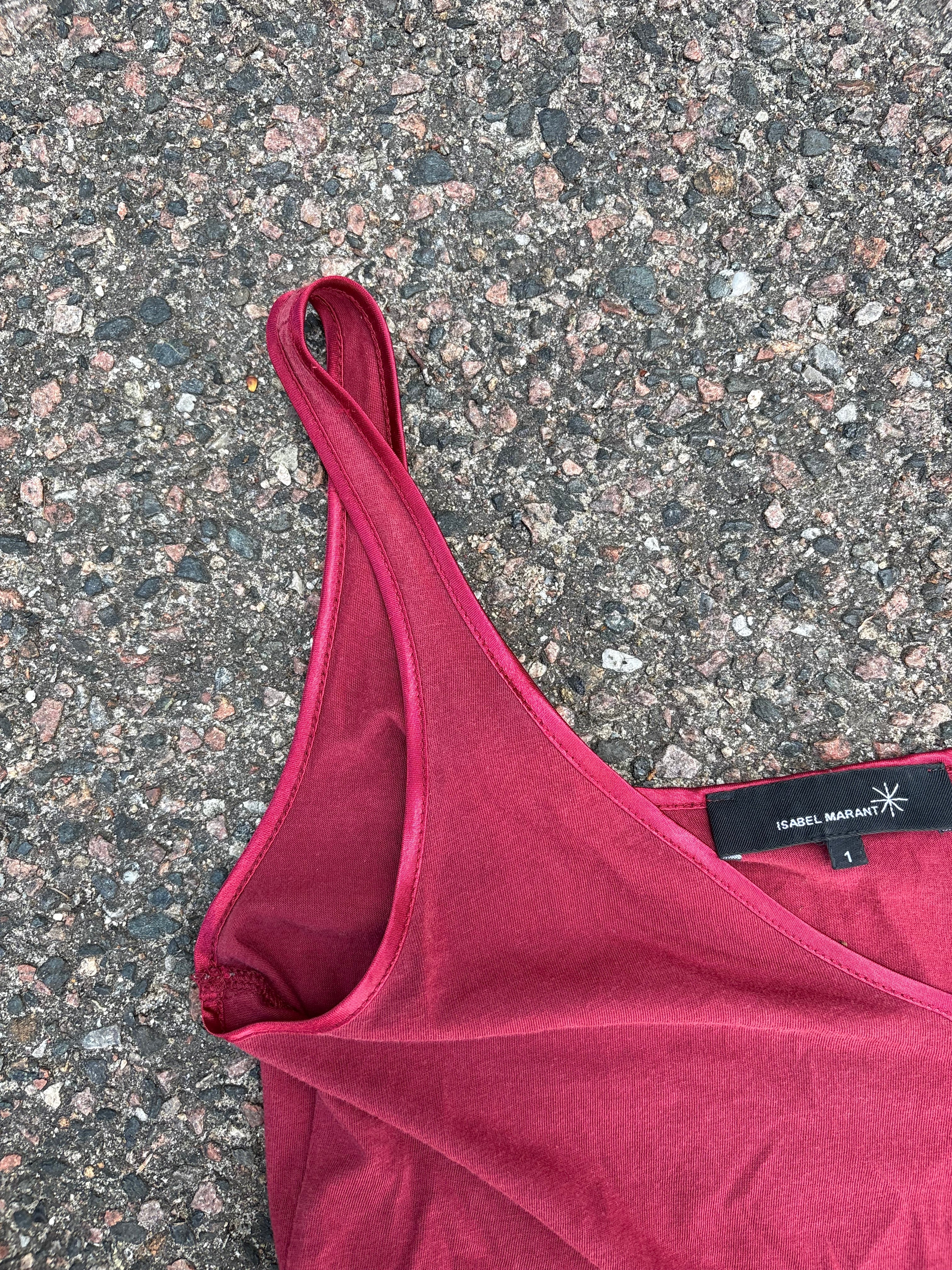 Isabel marant vintage top red