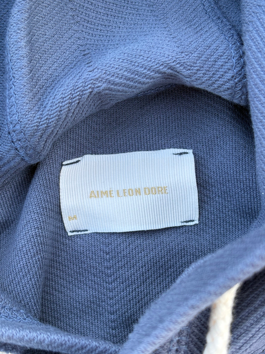 Aime Leon dore cropped blue hoodie