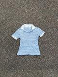 2000s Miu miu blue striped polo