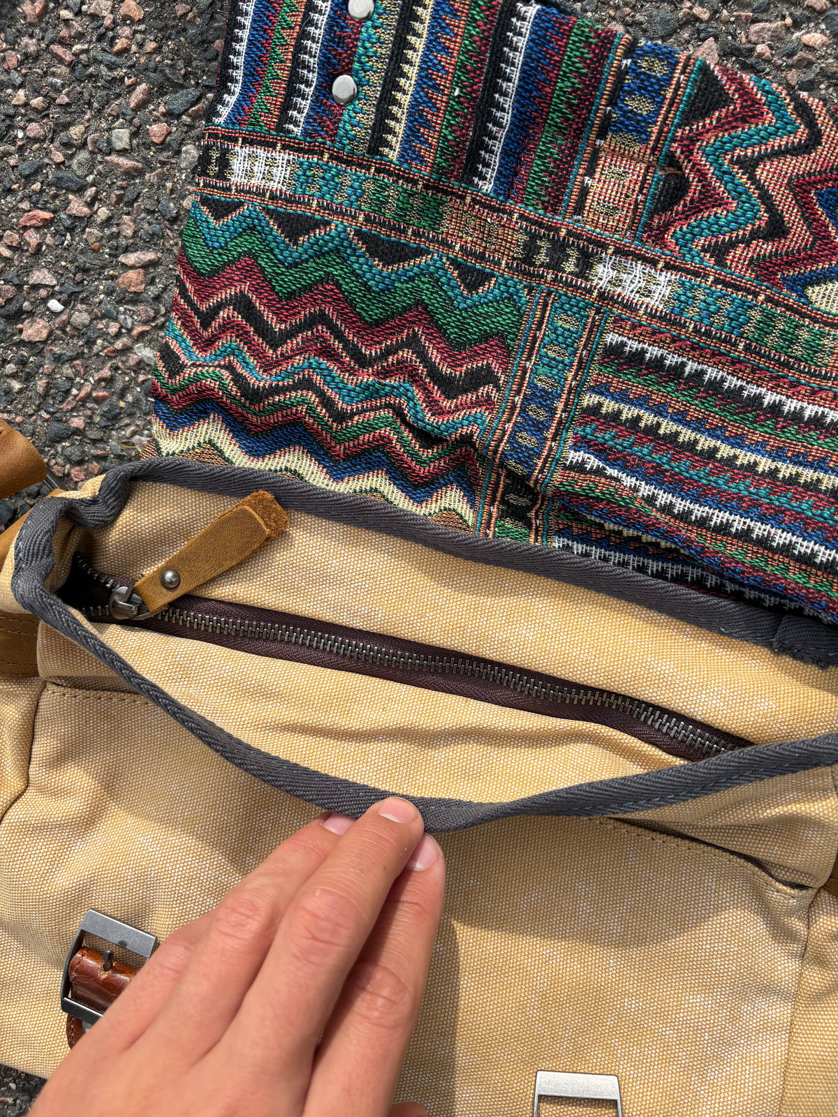 Double RL Ralph Lauren shoulder bag